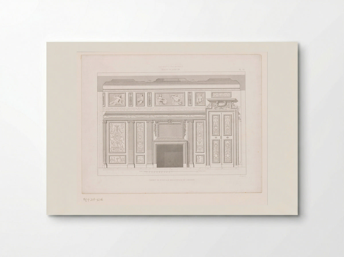 Cabinet de Sully à la Bibliothèque de l'Arsenal - Noblet et Baudry - Poster