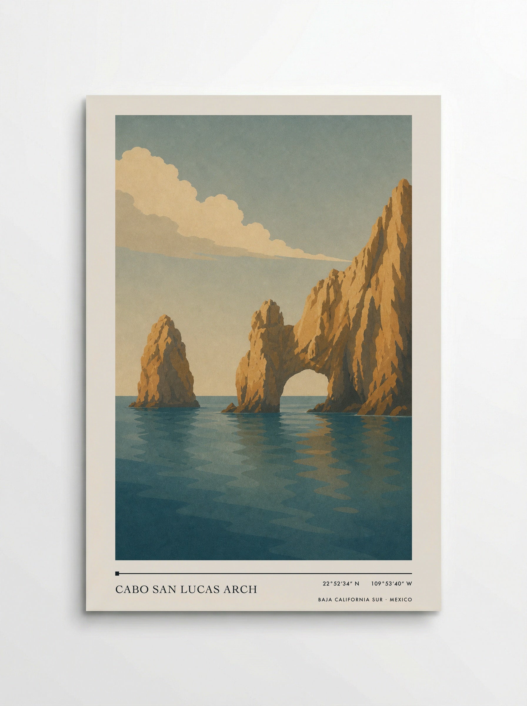 Cabo San Lucas Arch Travel Poster Artwork - Poster