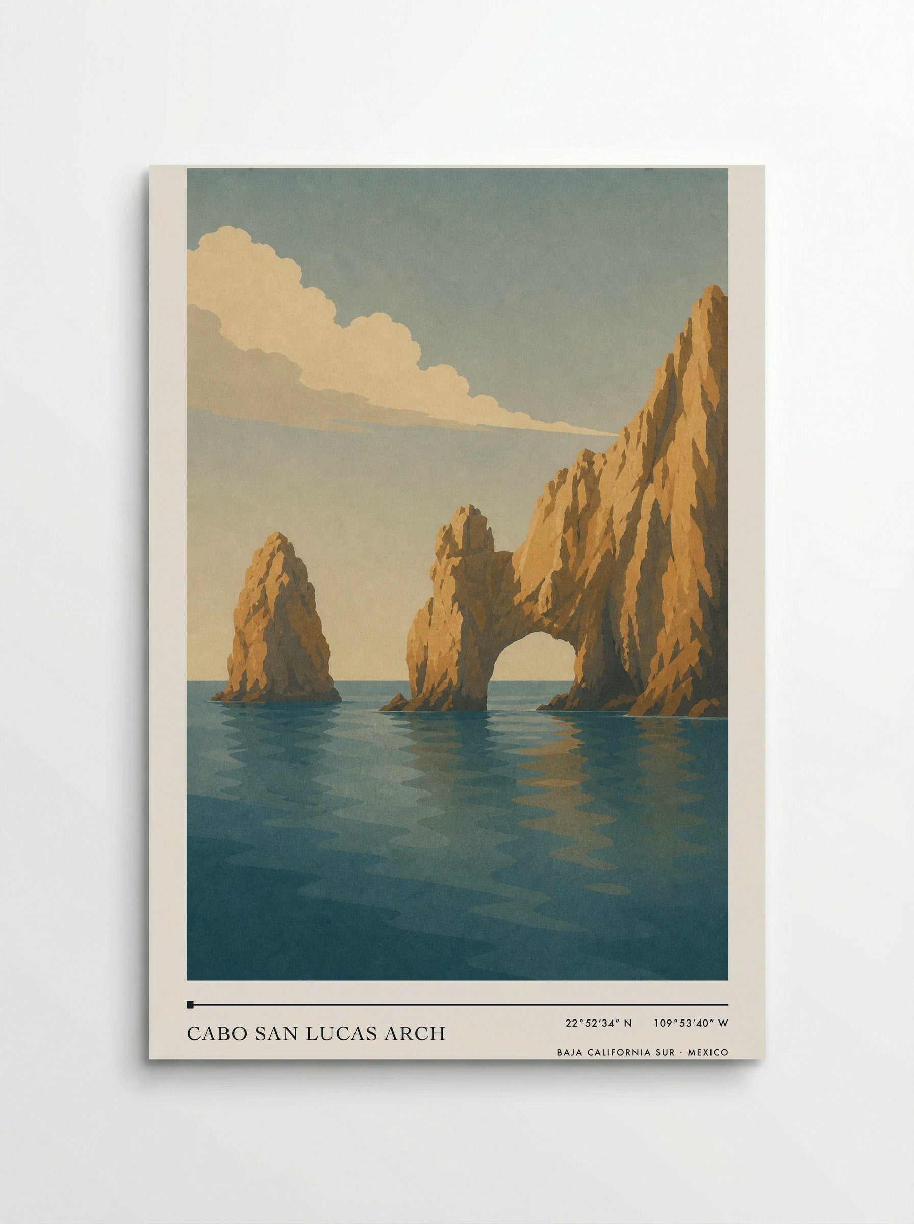 Cabo San Lucas Arch Travel Poster Artwork - Poster