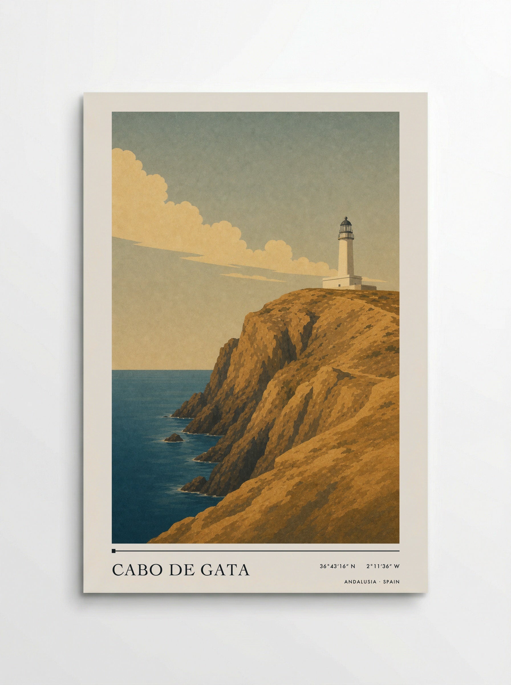 Cabo de Gata Travel Poster Artwork - Poster
