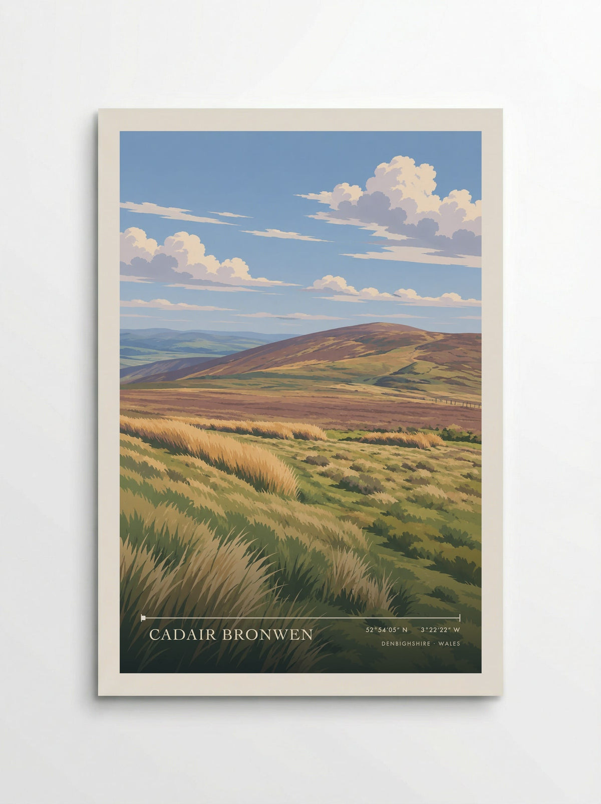 Cadair Bronwen, Denbighshire | Travel Poster - Poster