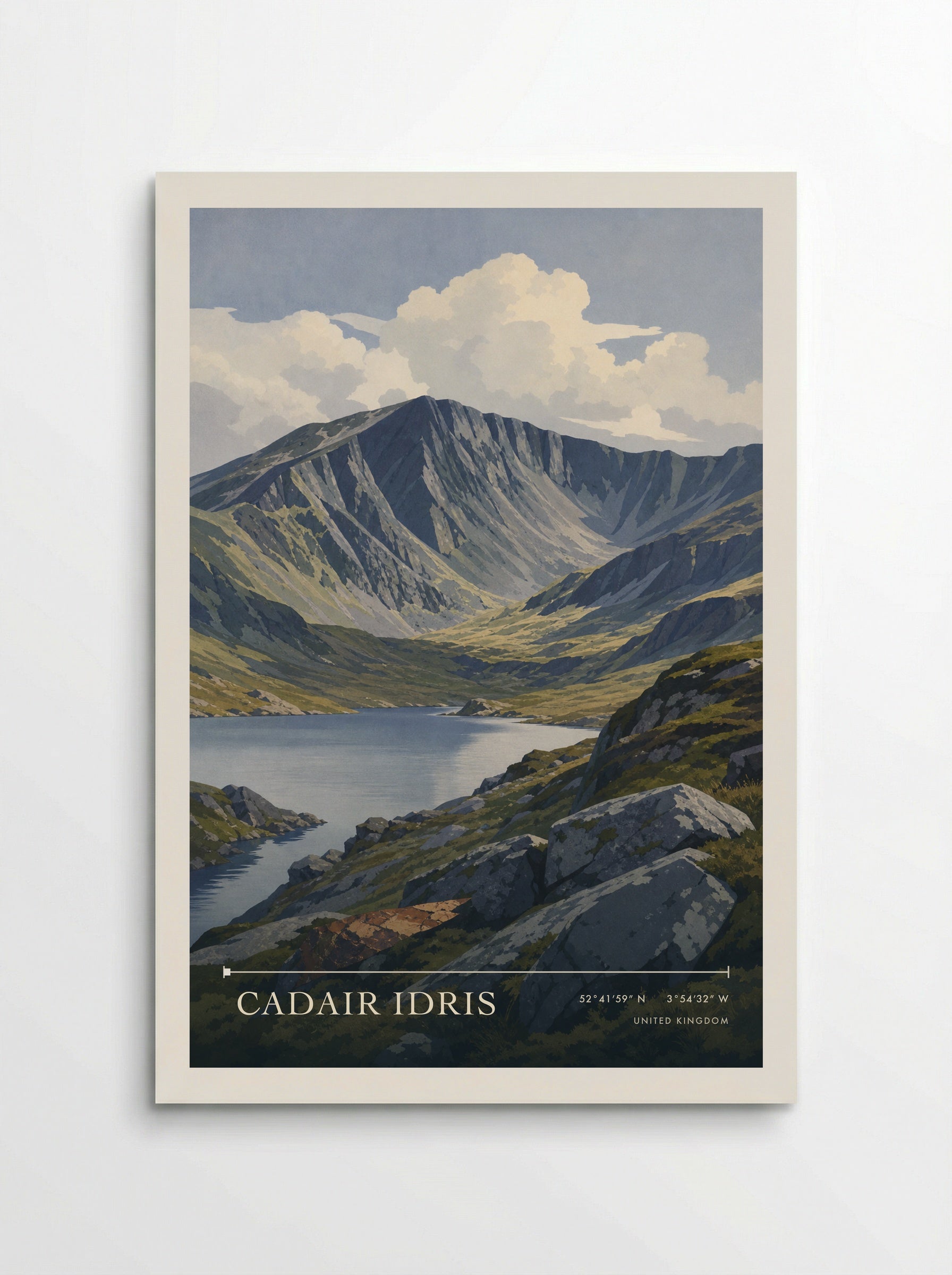 Cadair Idris United Kingdom Travel Poster - Poster