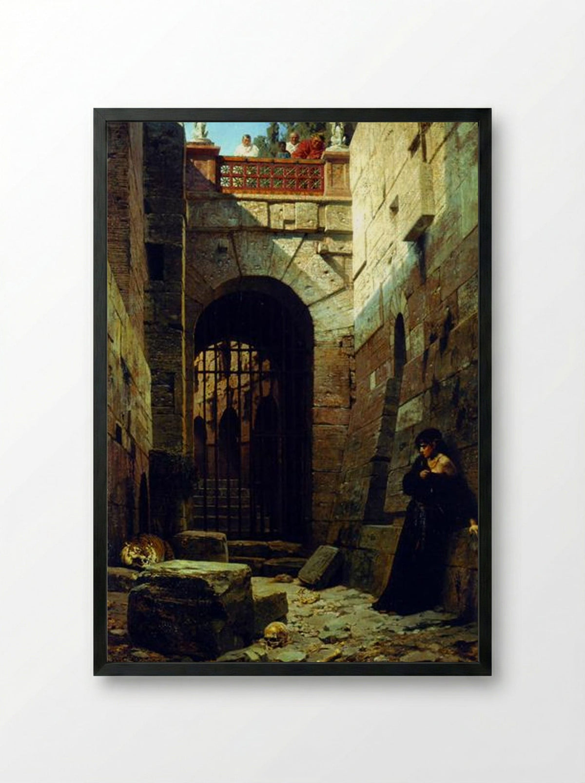 Caesarian Fun - Vasily Polenov - Framed Print Black