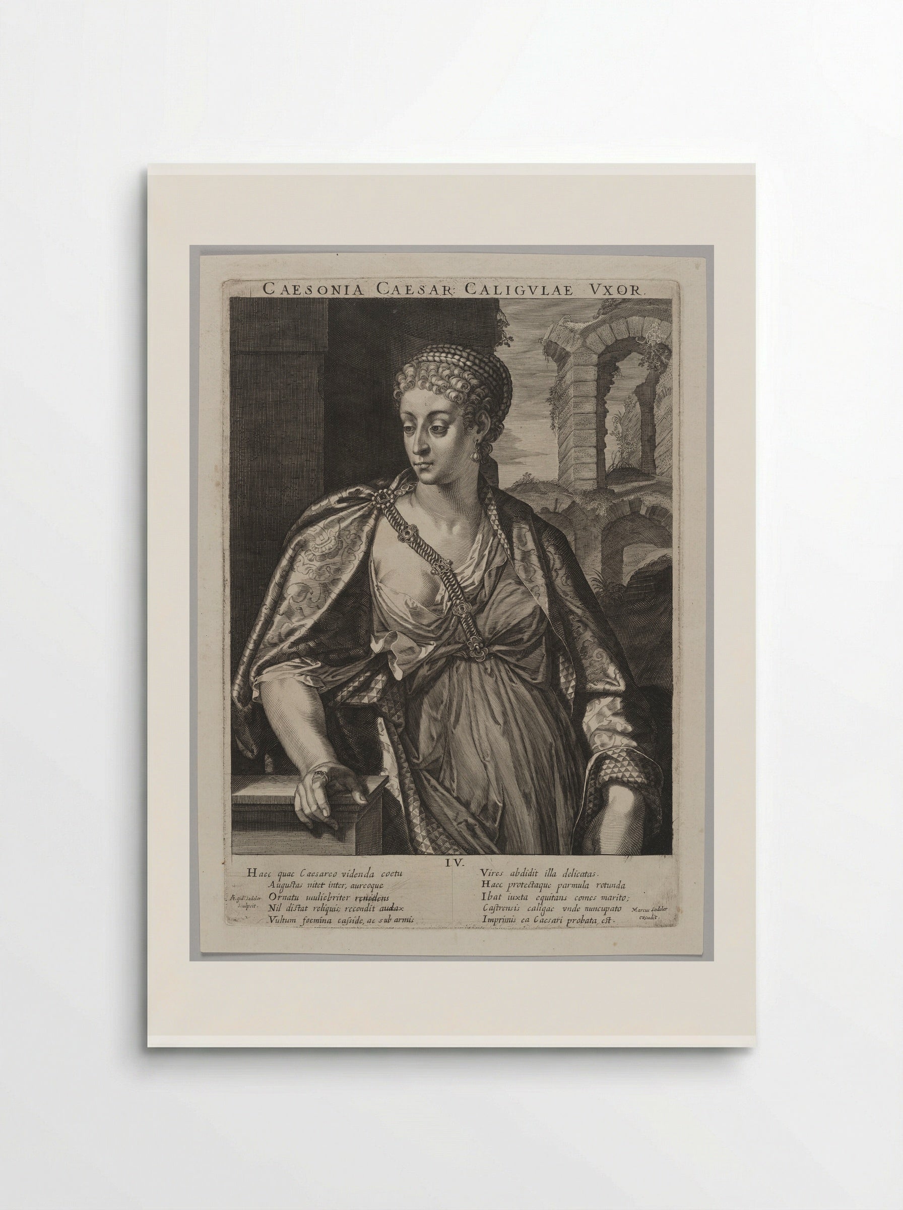 Caesonia, Wife of Caligula - Aegidius Sadeler II - Poster