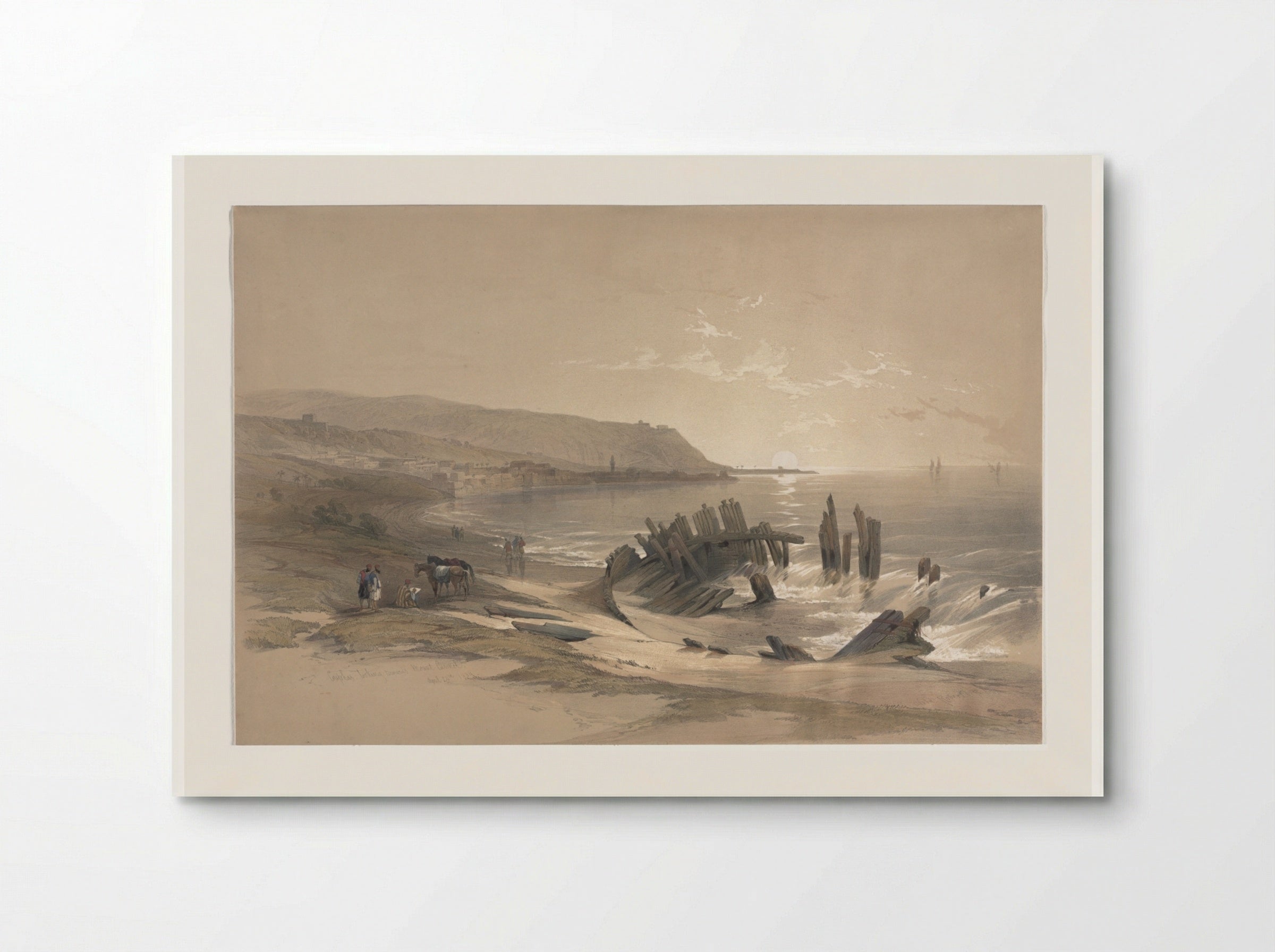 Caiaphas Looking Towards Mount Carmel - David Roberts - Poster