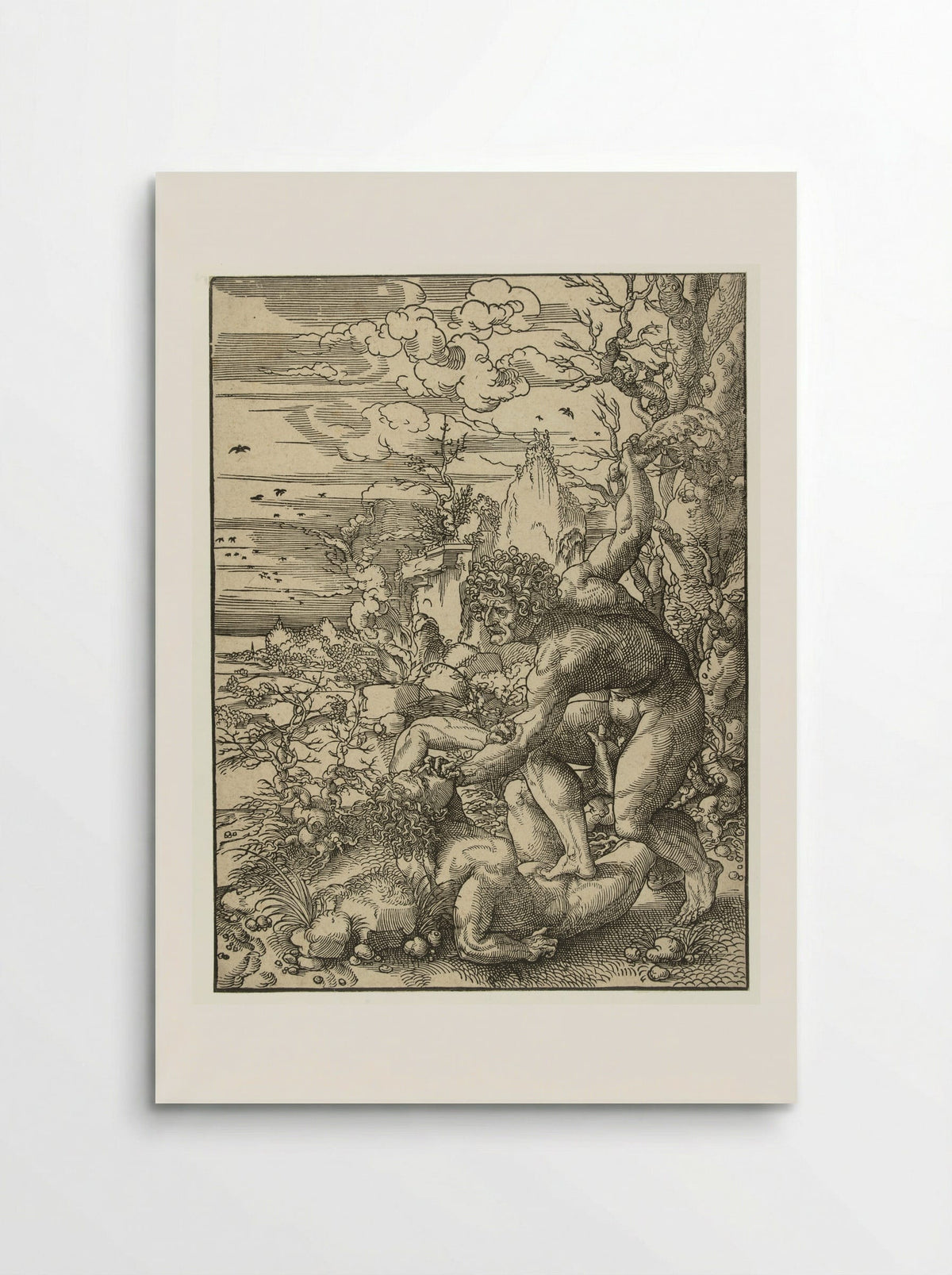 Cain Slaying Abel - Jan Gossart - Poster