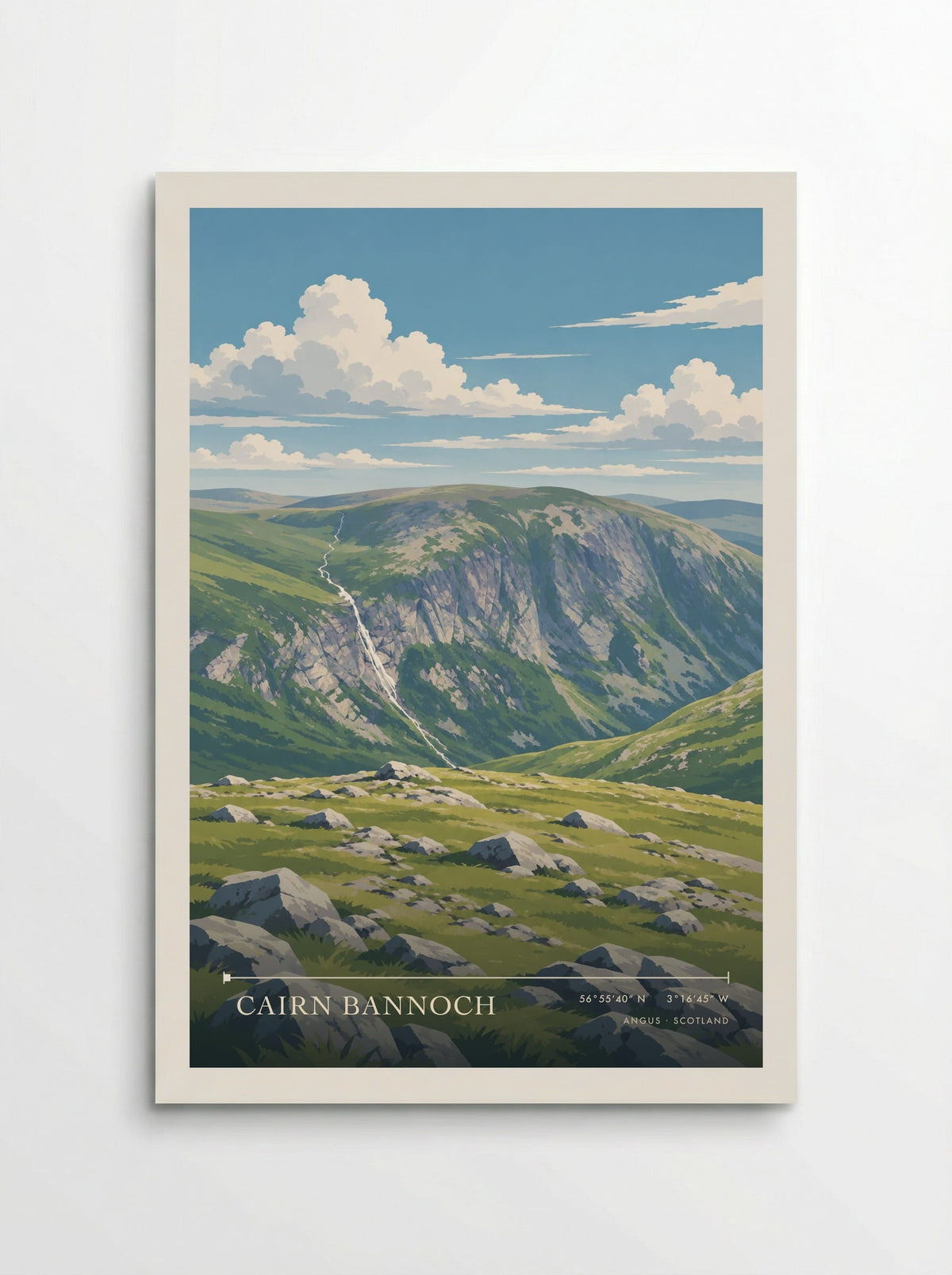 Cairn Bannoch, Angus | Travel Poster - Poster