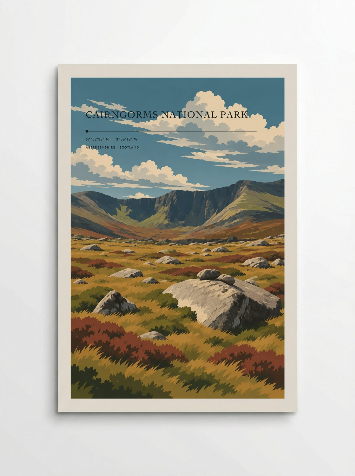 Cairngorms National Park, Aberdeenshire | Travel Poster - Poster