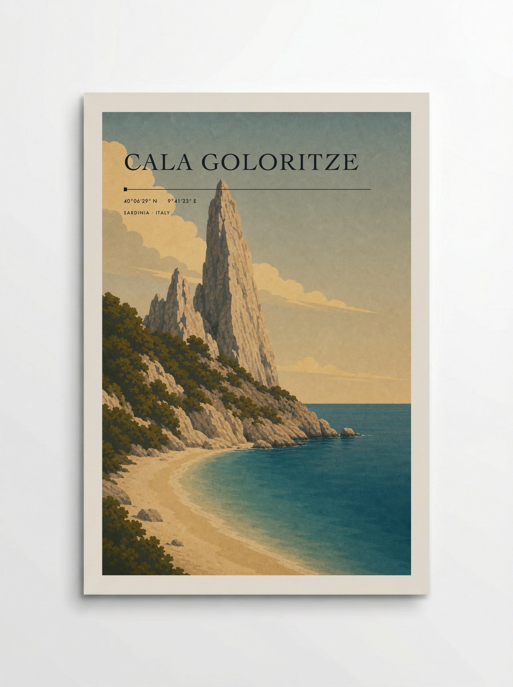 Cala Goloritze Travel Poster Artwork - Poster