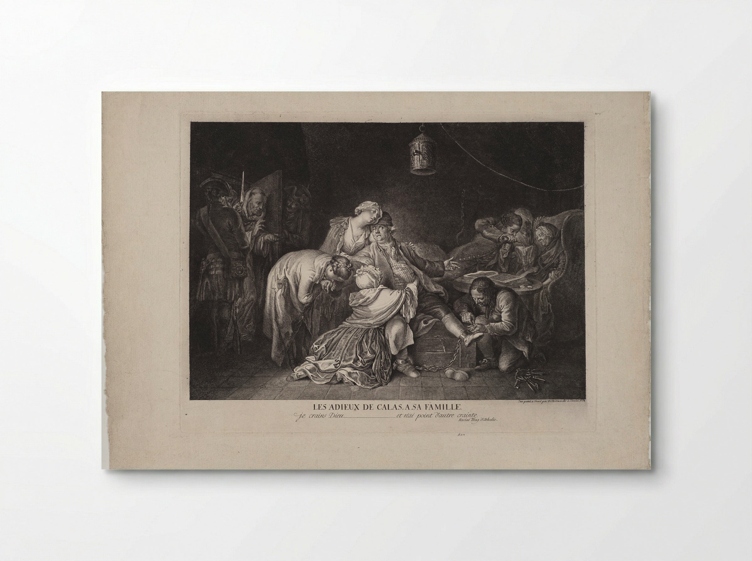 Calas Bidding Farewell to His Family - Daniel Nikolaus Chodowiecki - Poster