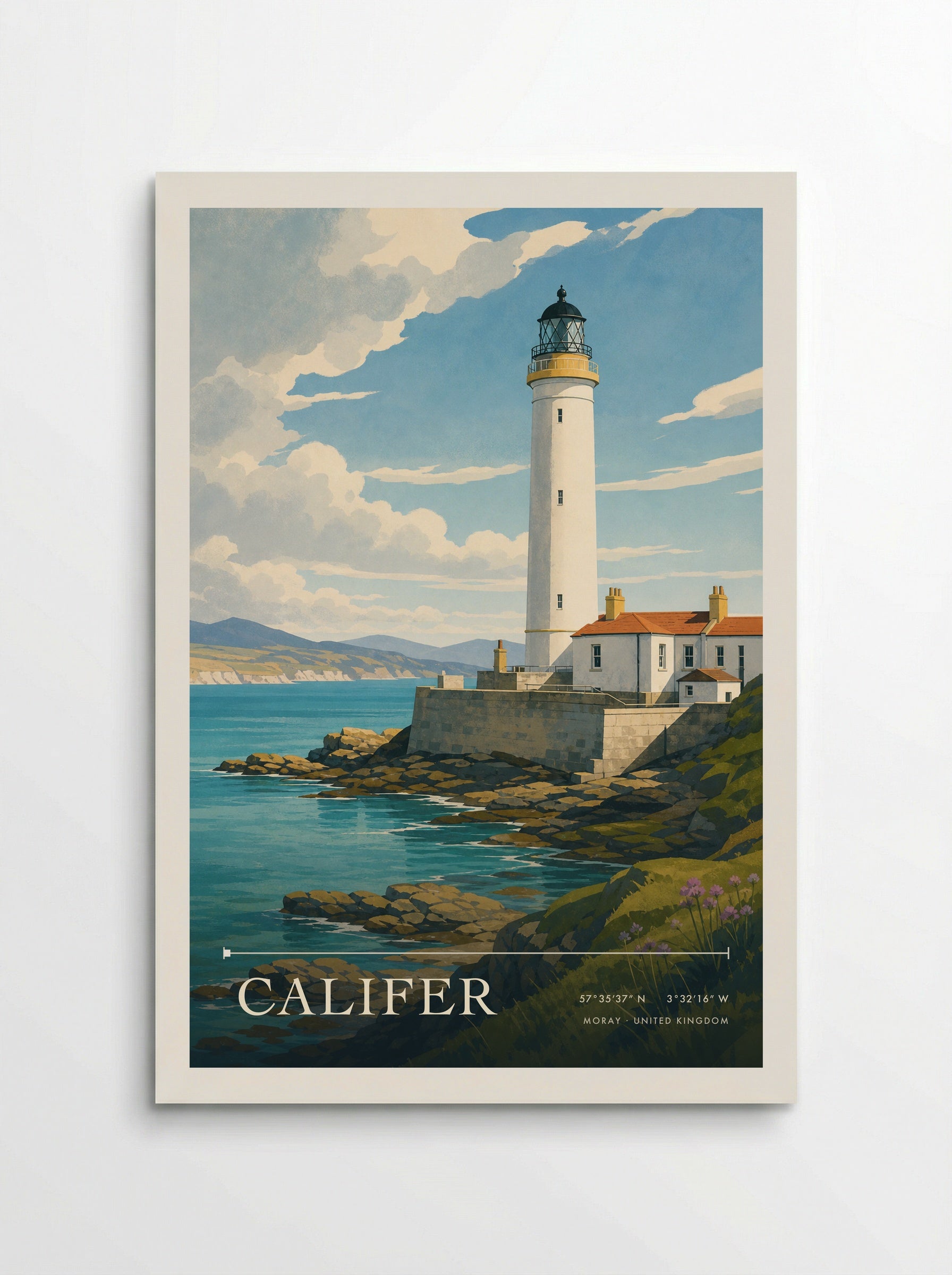 Califer Moray United Kingdom Travel Poster - Poster