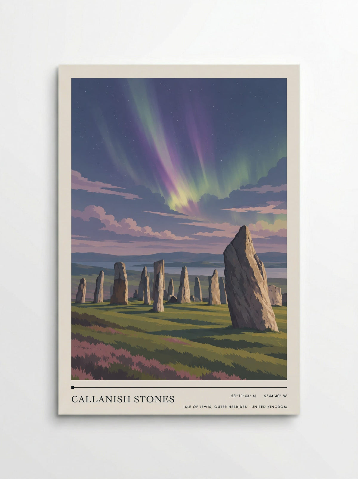 Callanish Stones, Isle of Lewis, Outer Hebrides | Travel Poster - Poster