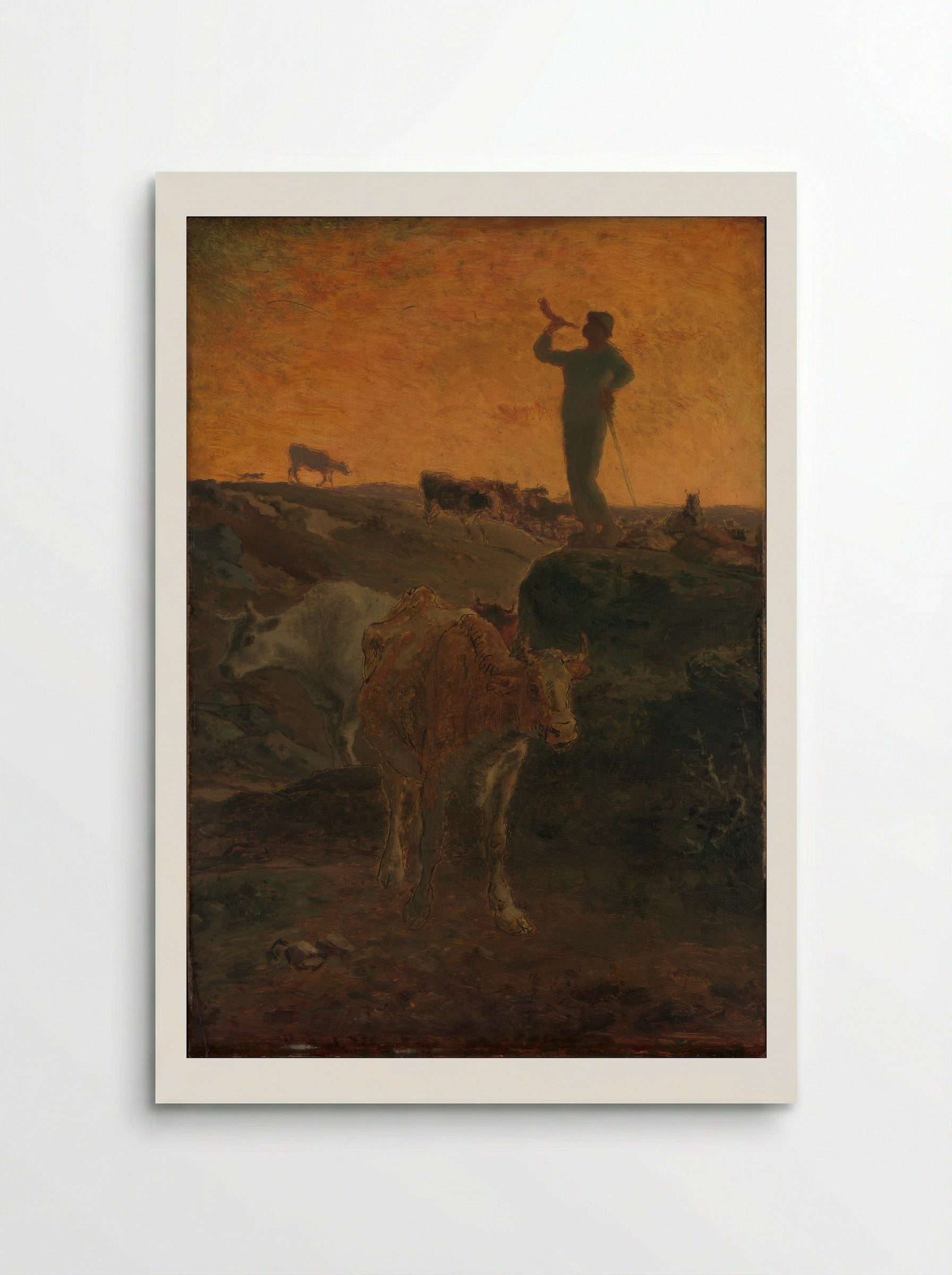Calling the Cows Home - Jean-François Millet - Poster