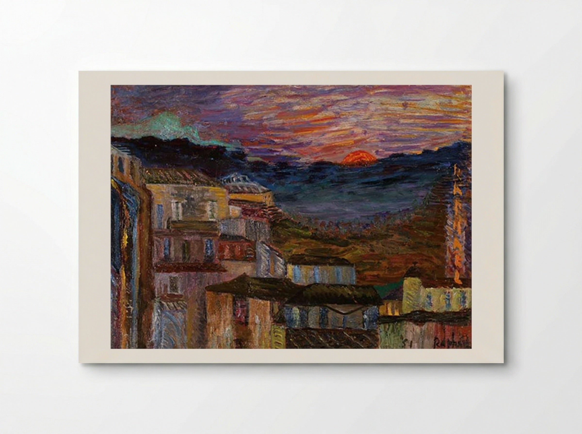 Caltagirone all’alba - Antonietta Raphael - Poster