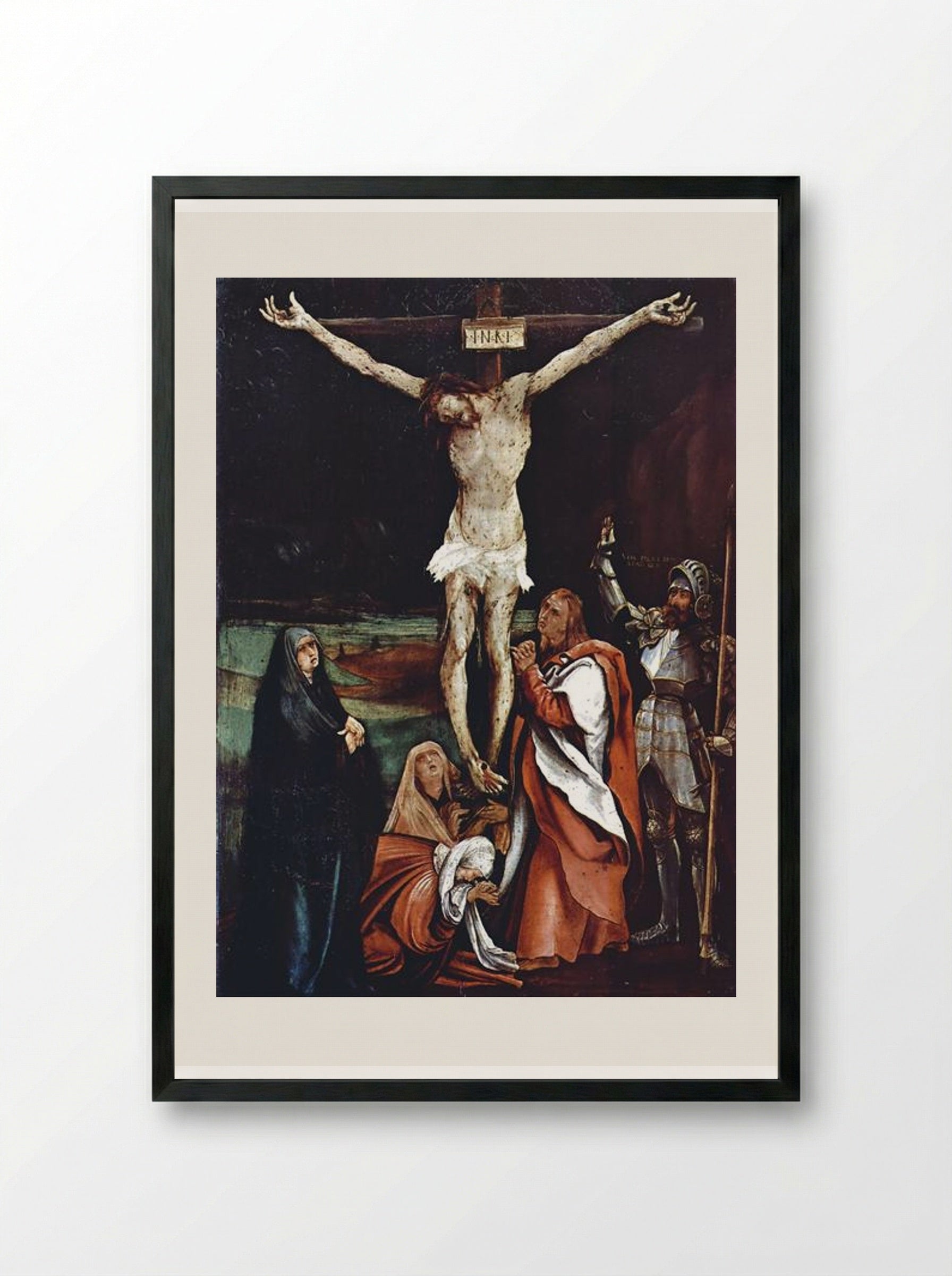 Calvary - Matthias Grünewald - Framed Print Black