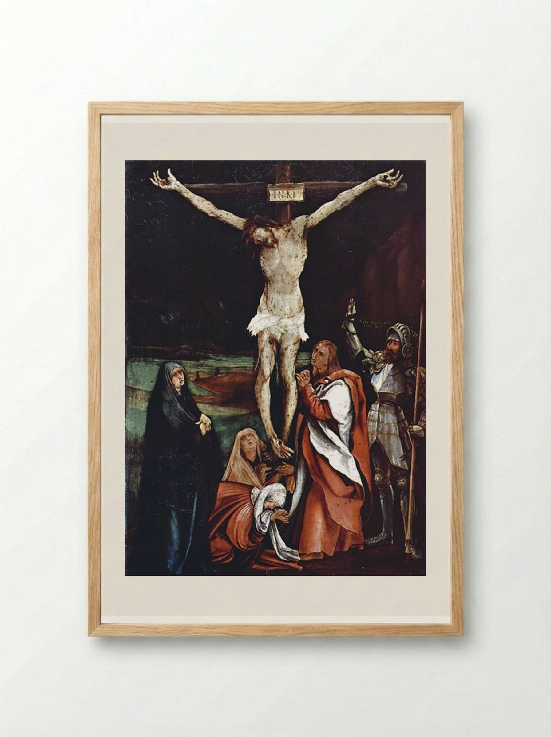 Calvary - Matthias Grünewald - Framed Print Wood