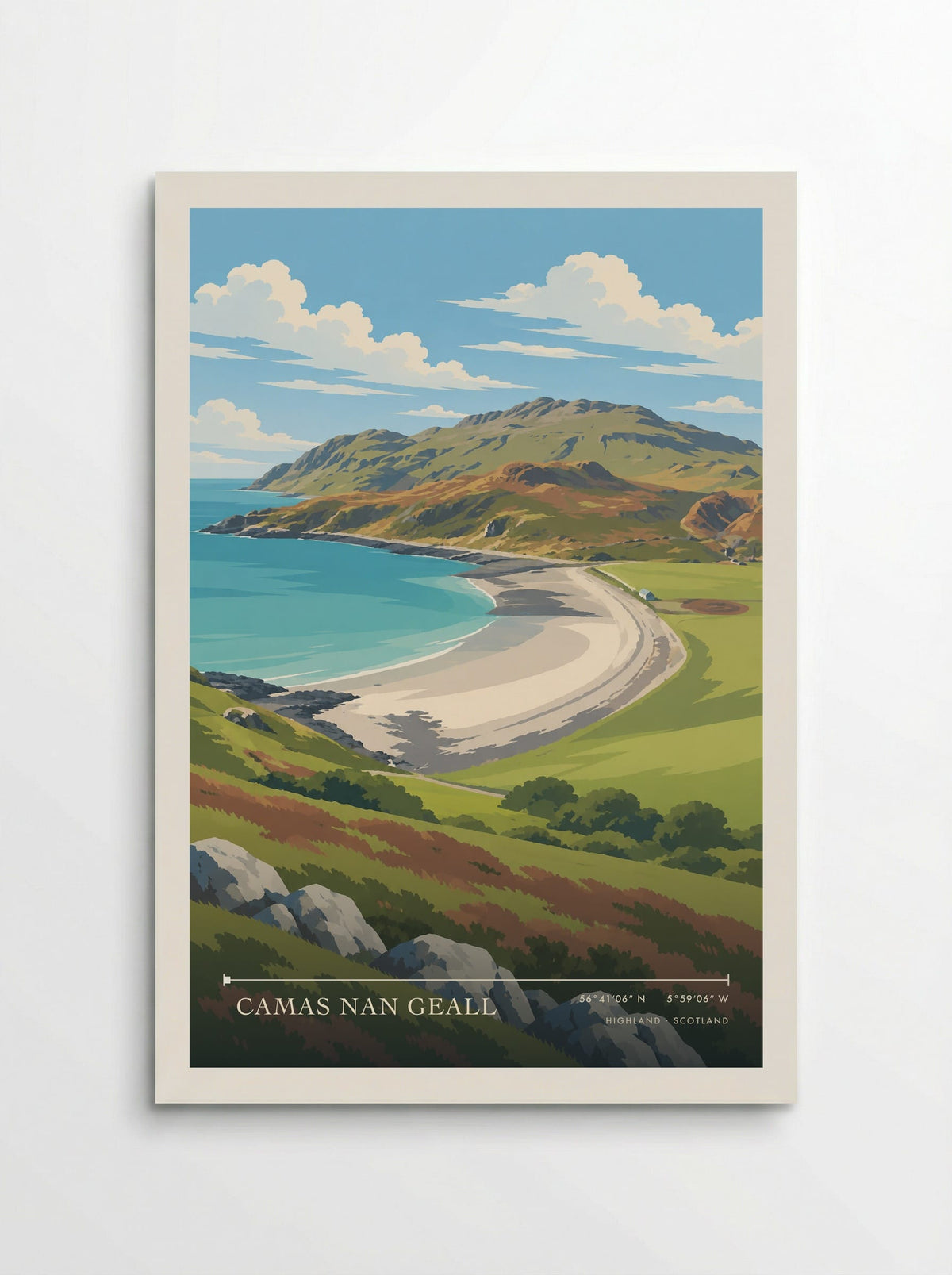 Camas nan Geall, Highland | Travel Poster - Poster