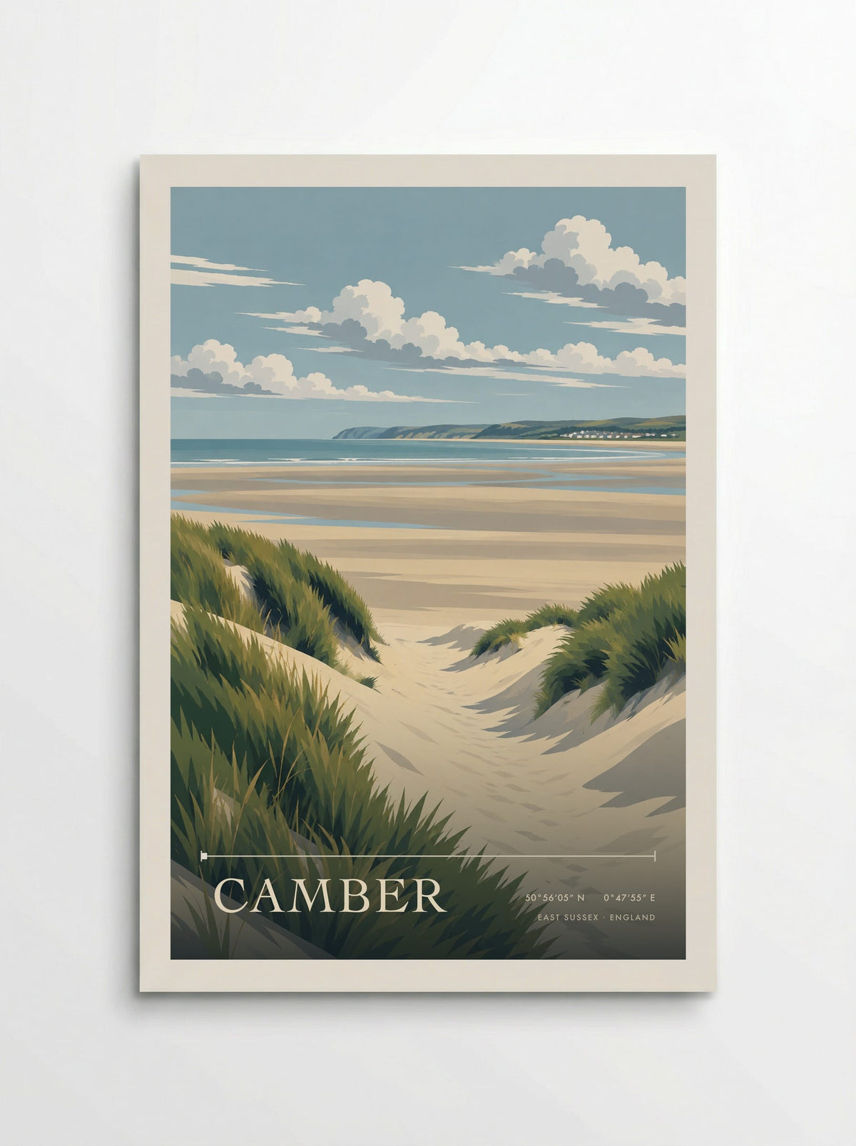 Camber, East Sussex | Travel Poster - Poster