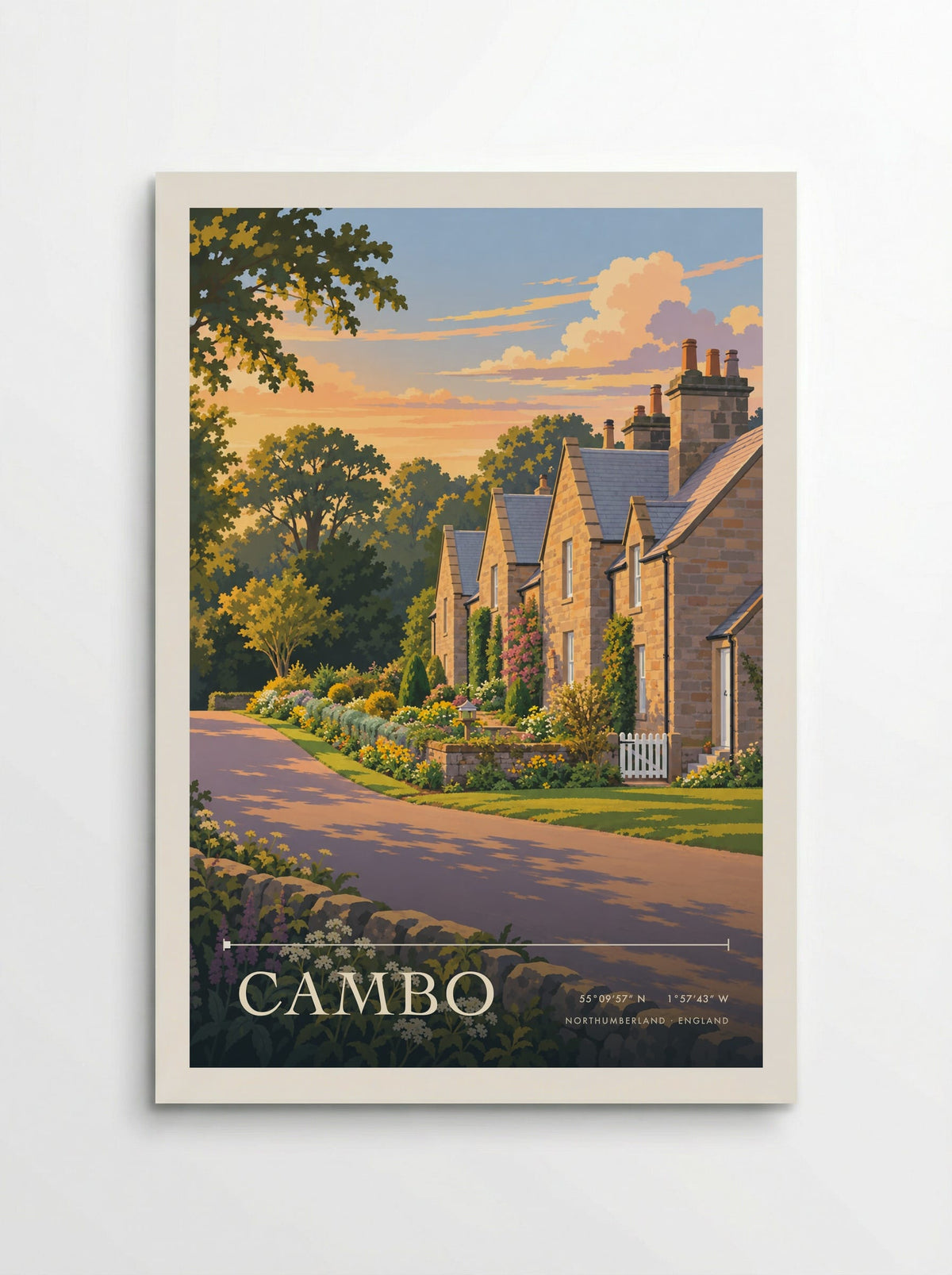 Cambo, Northumberland | Travel Poster - Poster