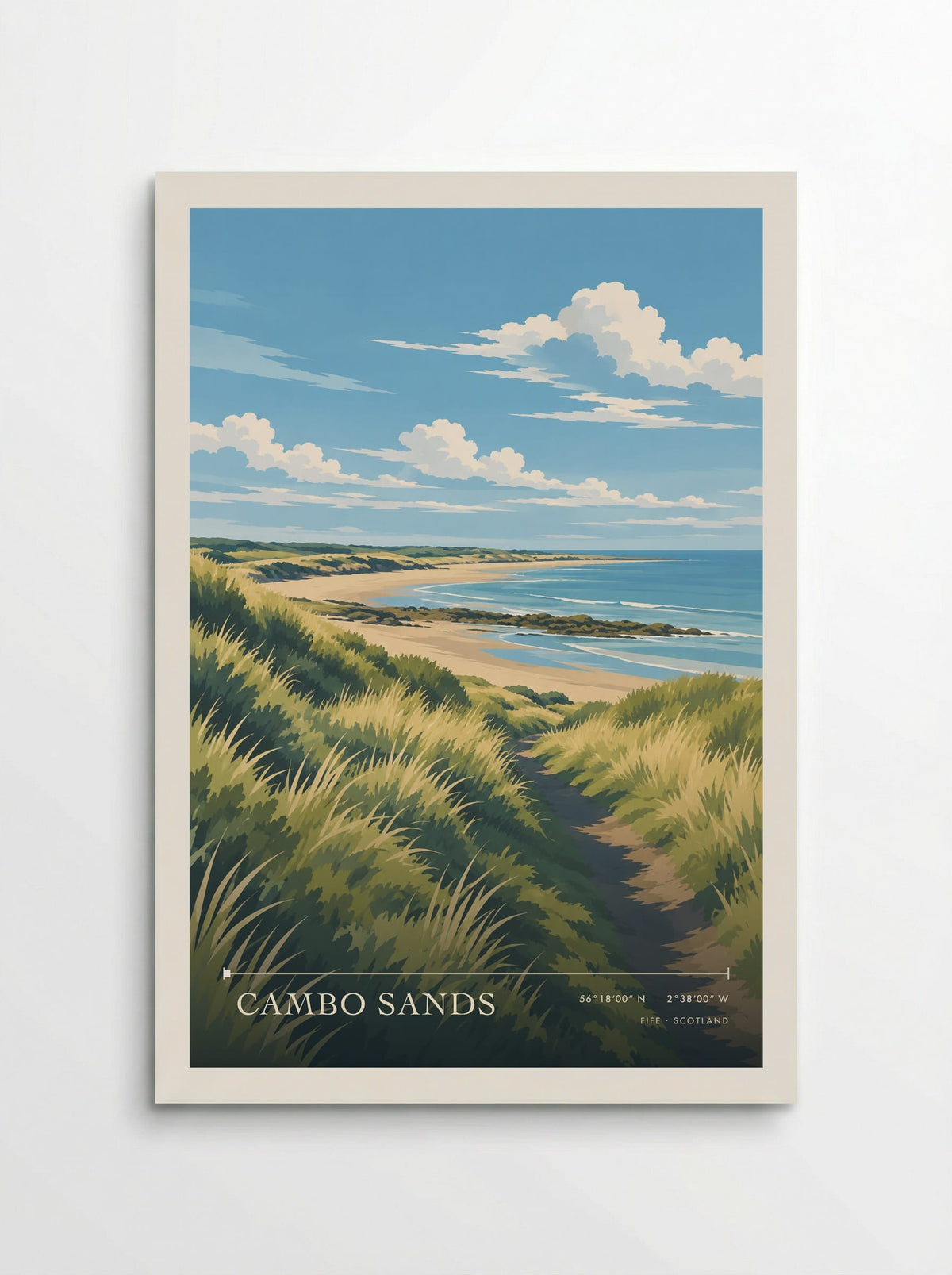 Cambo Sands, Fife | Travel Poster - Poster
