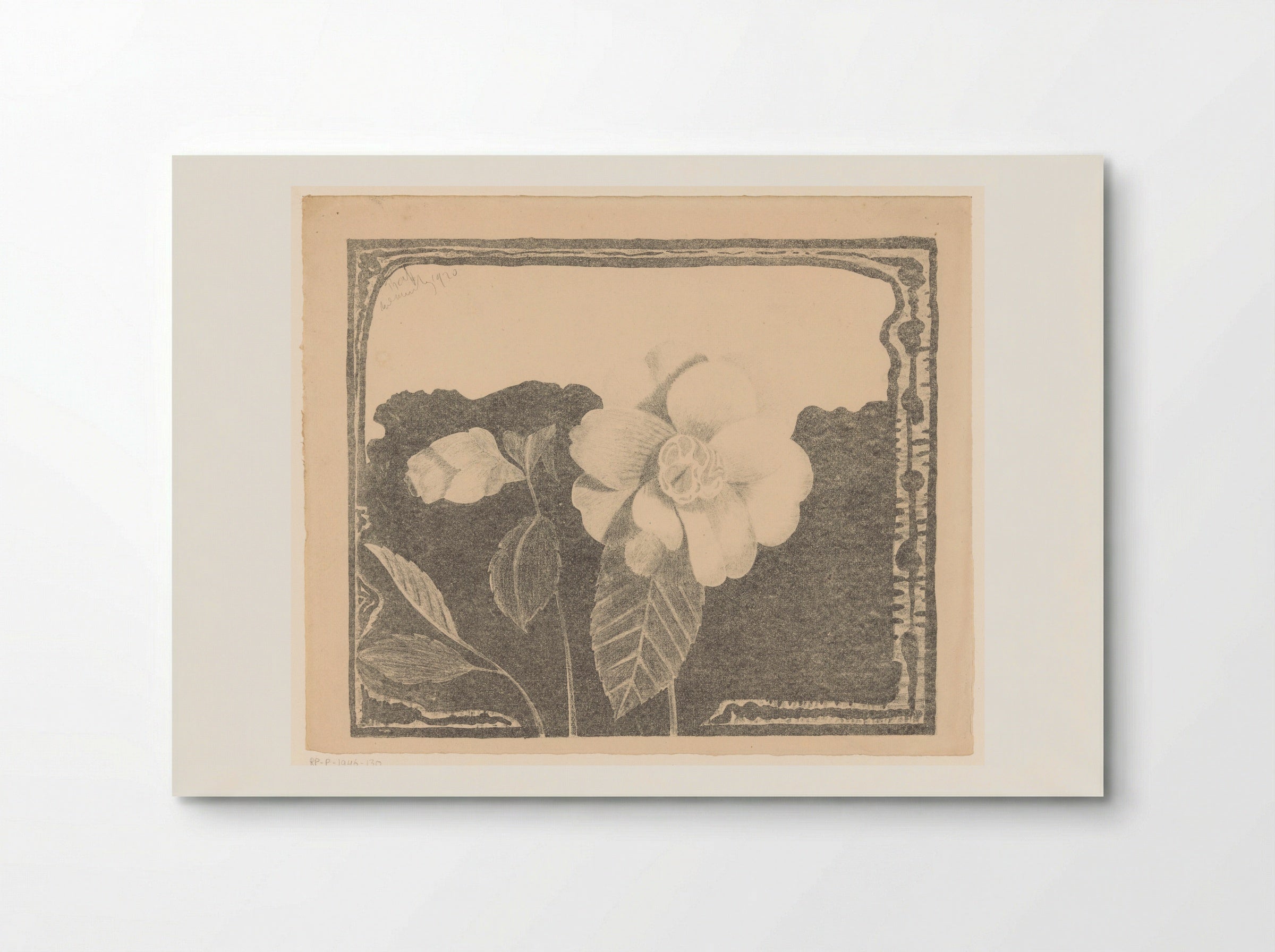 Camelia, links een bloem in knop - Samuel Jessurun de Mesquita - Poster
