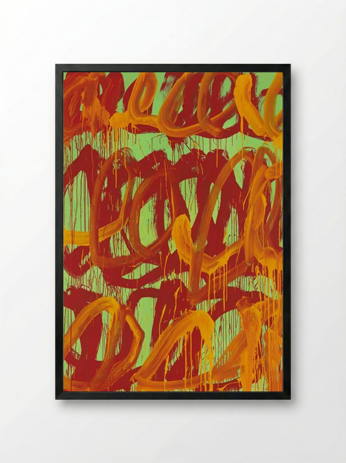 Camino Real (II) - Cy Twombly - Framed Print Black