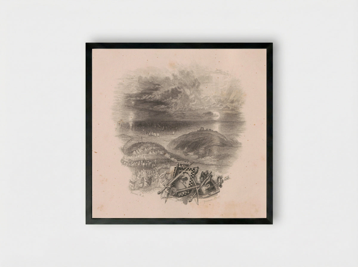 Camp Hill, Hastings - Edward Goodall - Framed Print Black