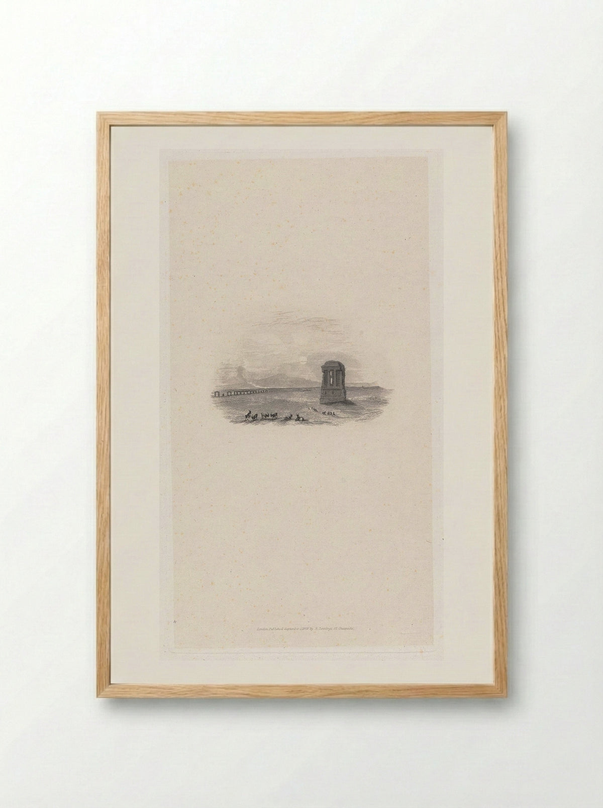 Campagna, Rome - Edward Goodall - Framed Print Wood