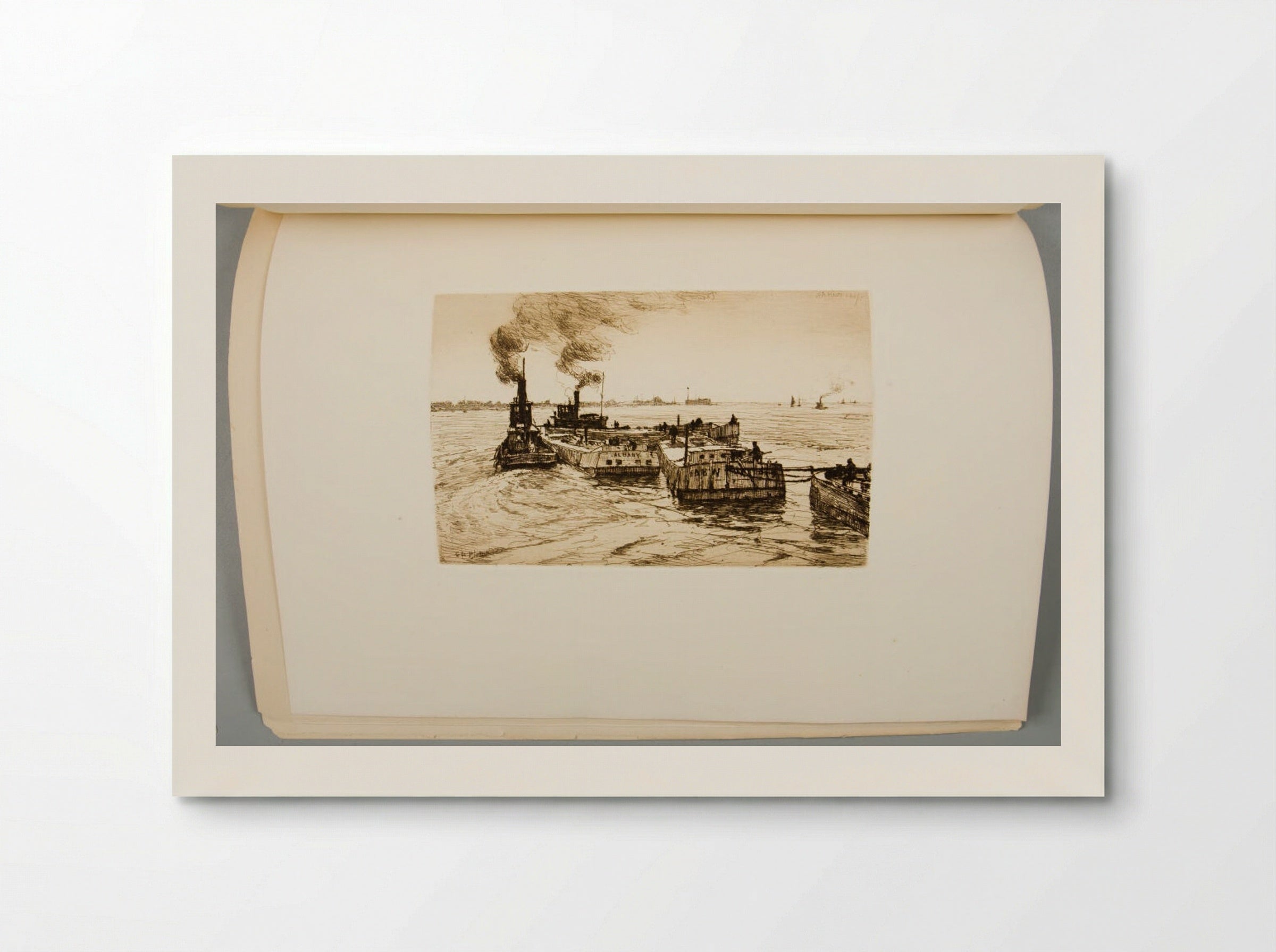Canal Boats and Tugs - Charles Adams Platt - Poster