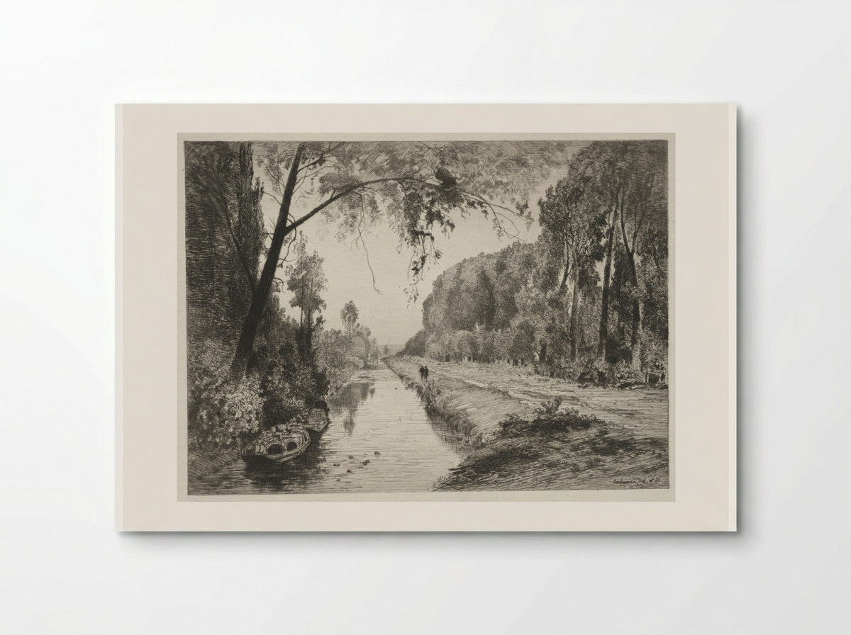 Canal at Pont Sainte-Maxence - Maxime Lalanne - Poster