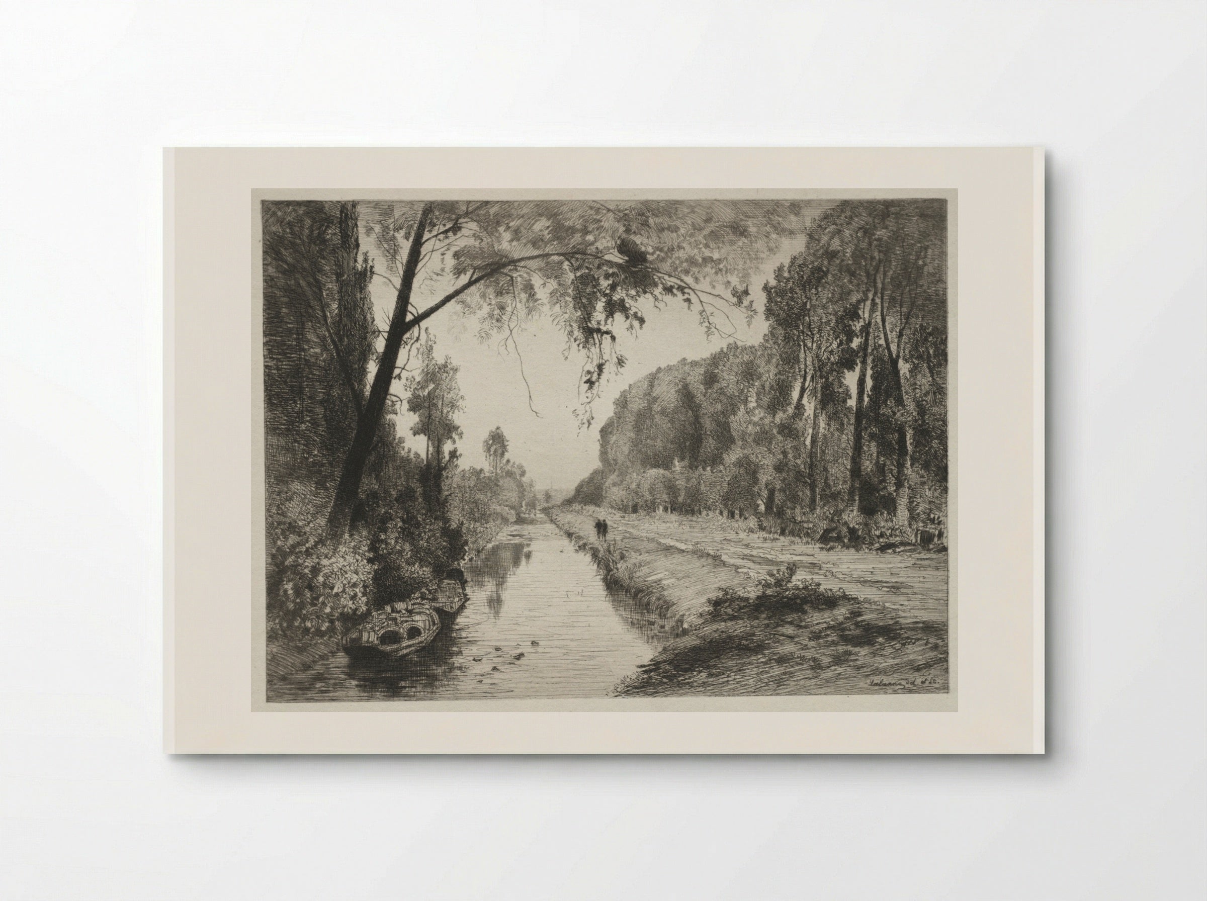 Canal at Pont Sainte-Maxence - Maxime Lalanne - Poster