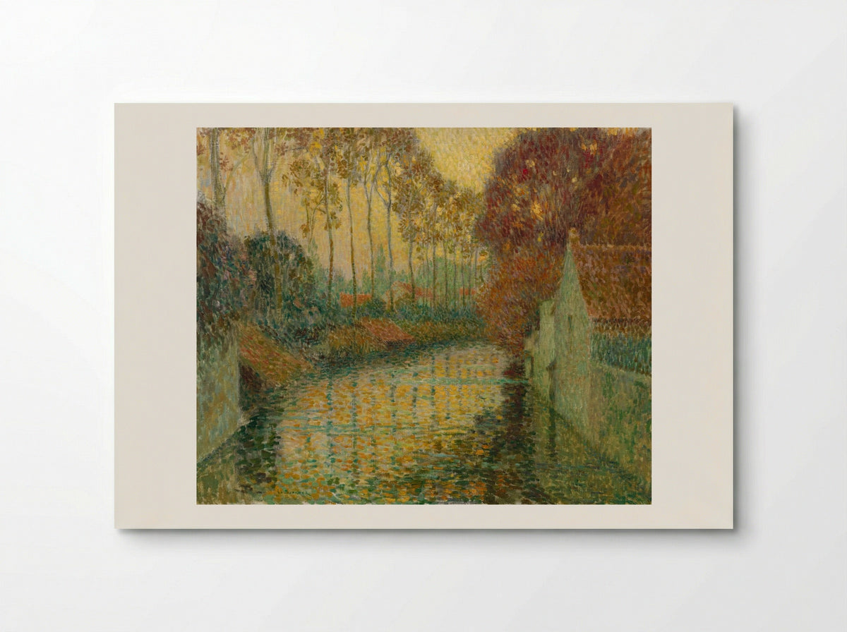 Canal in Autumn (Gisors) - Henri Le Sidaner - Poster