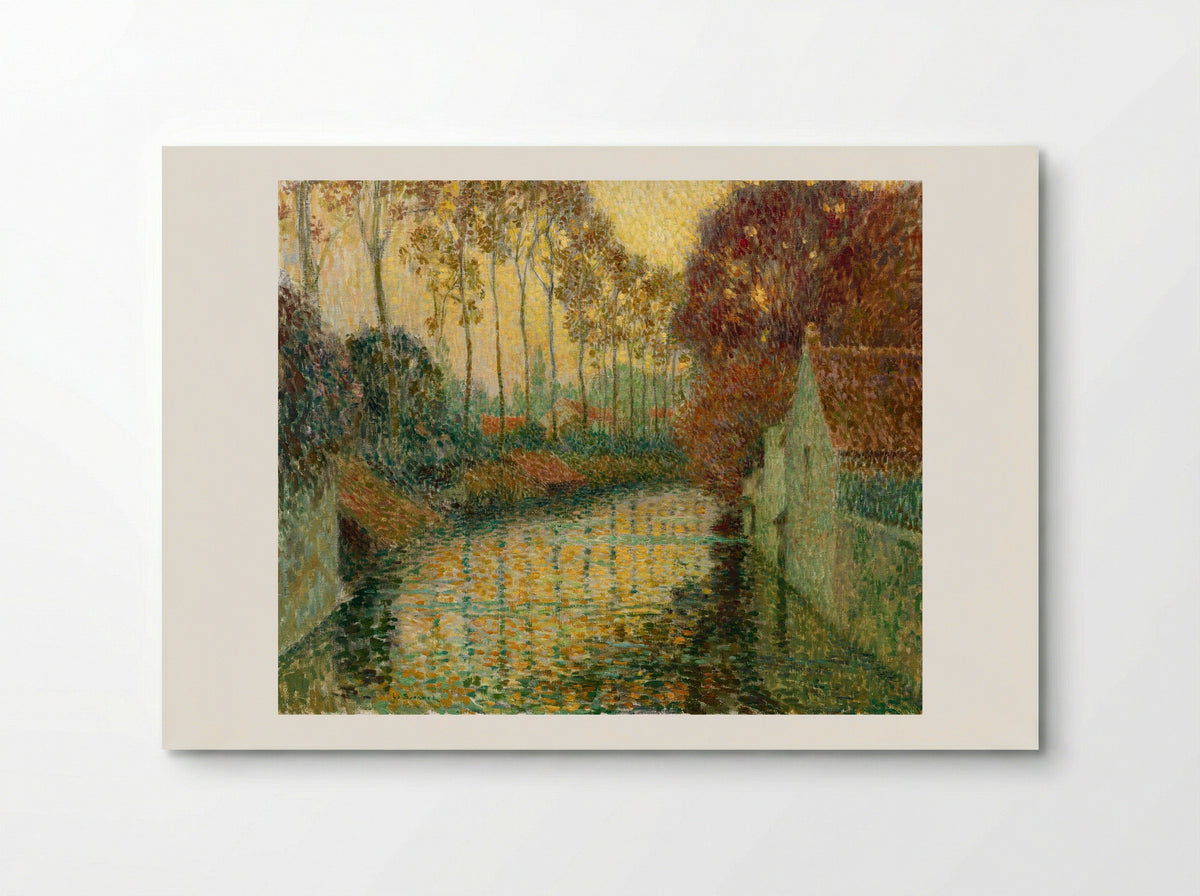 Canal in Autumn (Gisors) - Henri Le Sidaner - Poster
