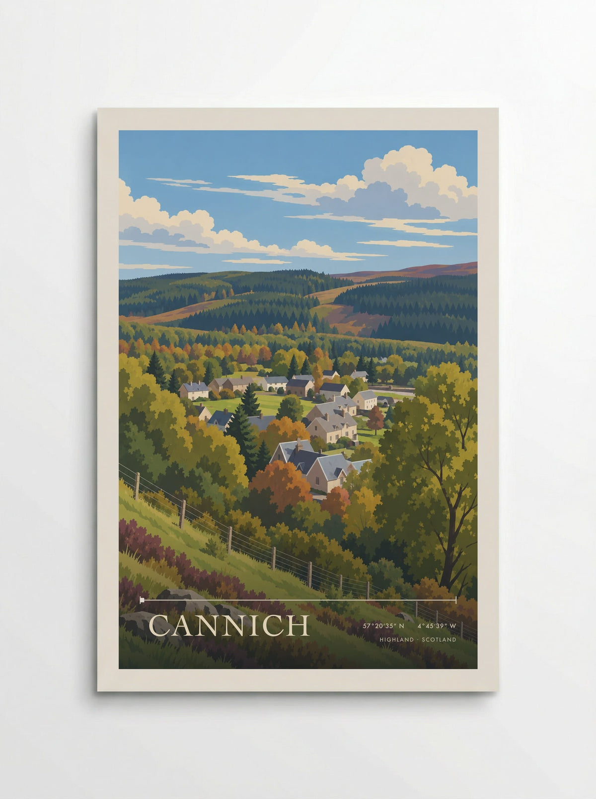 Cannich, Highland | Travel Poster - Poster