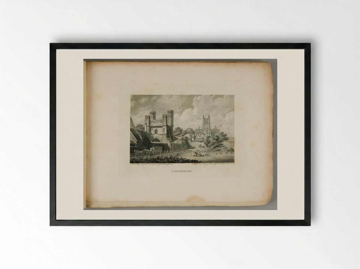 Canterbury - John Walker - Framed Print Black
