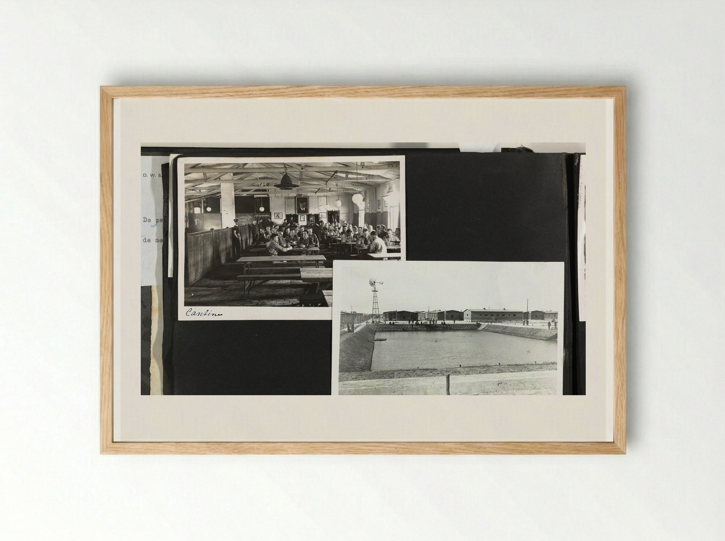 Cantine / Zwembad - Dick W.B. van Maarseveen - Framed Print Wood