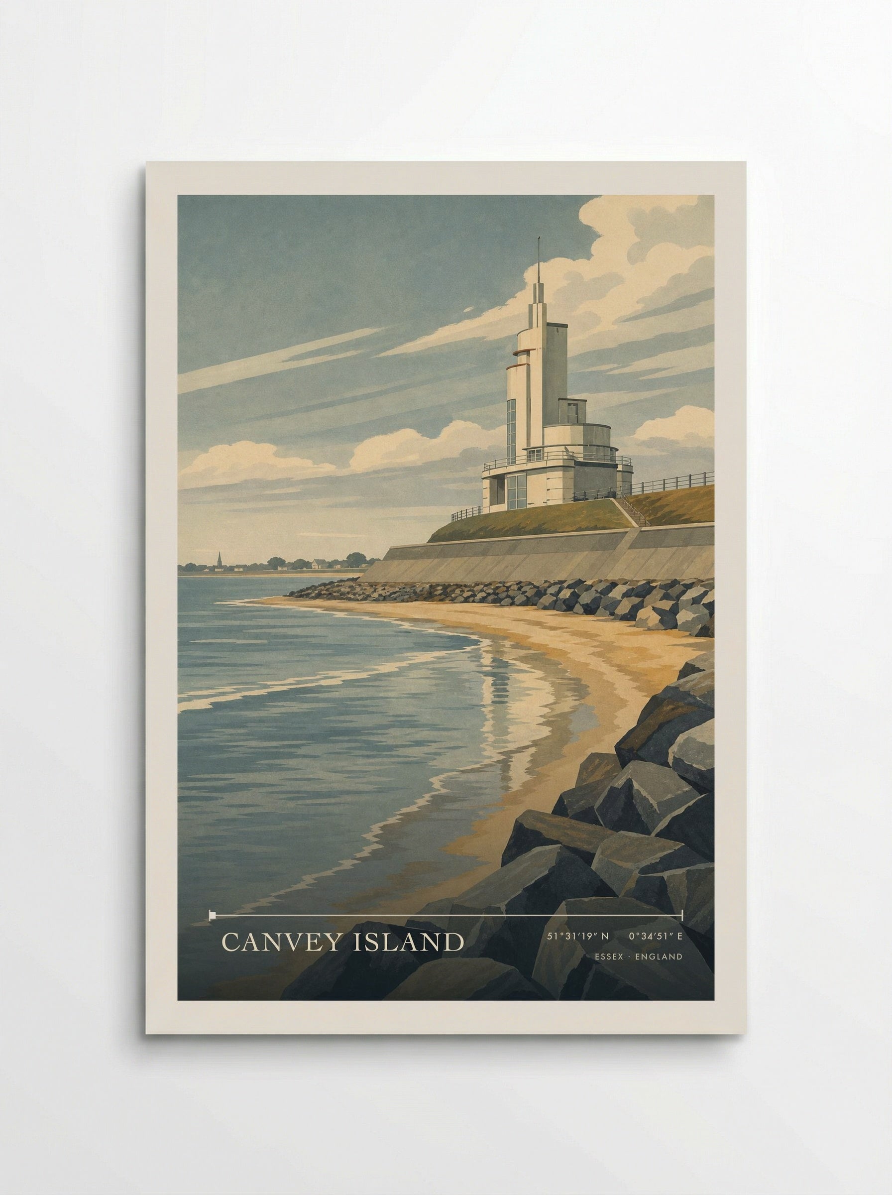 Canvey Island Essex England Travel Poster - Poster