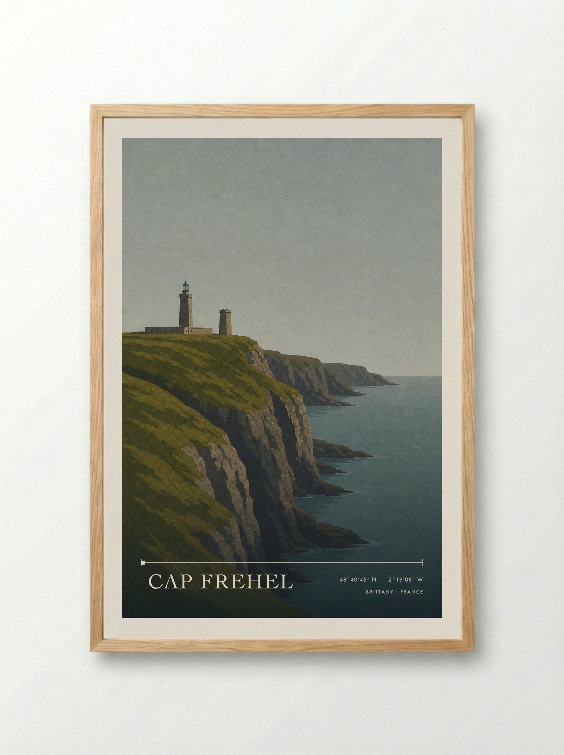Cap Frehel Travel Poster Artwork - Framed Print Wood