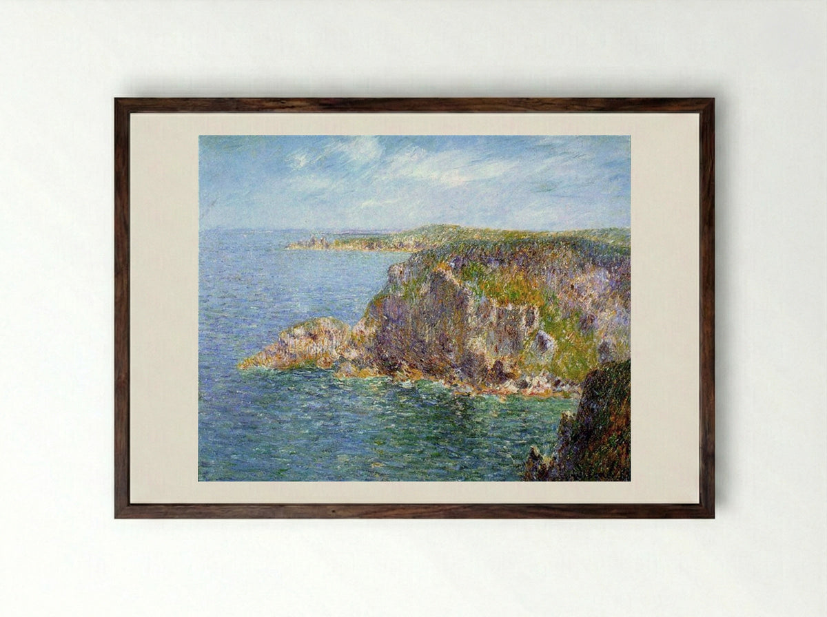 Cap Frehel - Gustave Loiseau - Framed Print Dark Wood
