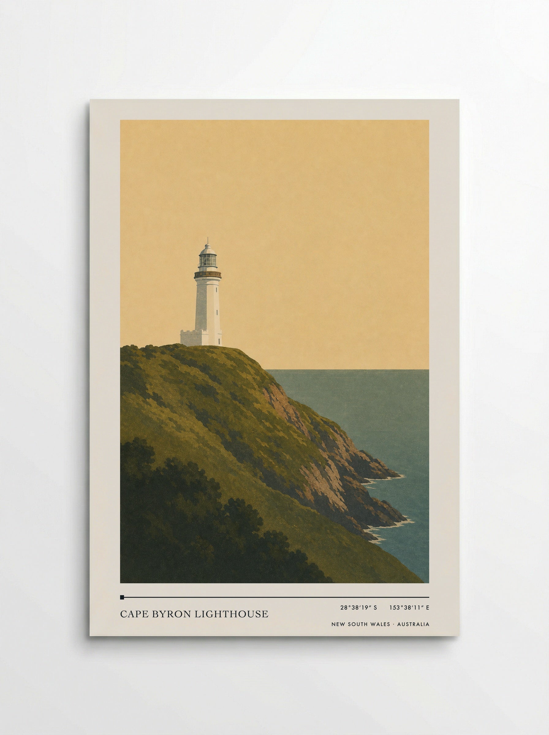Cape Byron Lighthouse Travel Poster Artwork - Poster