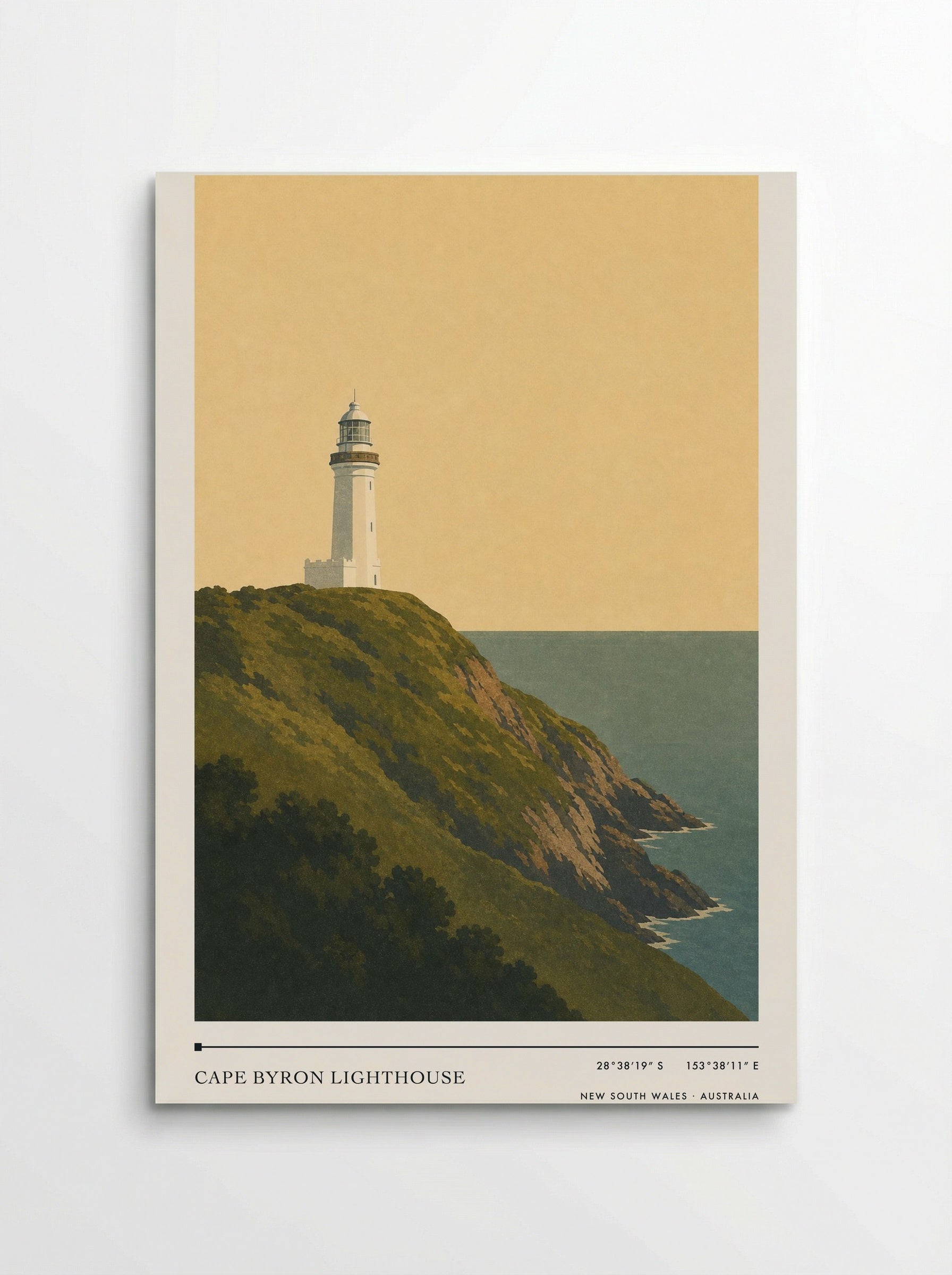 Cape Byron Lighthouse Travel Poster Artwork - Poster