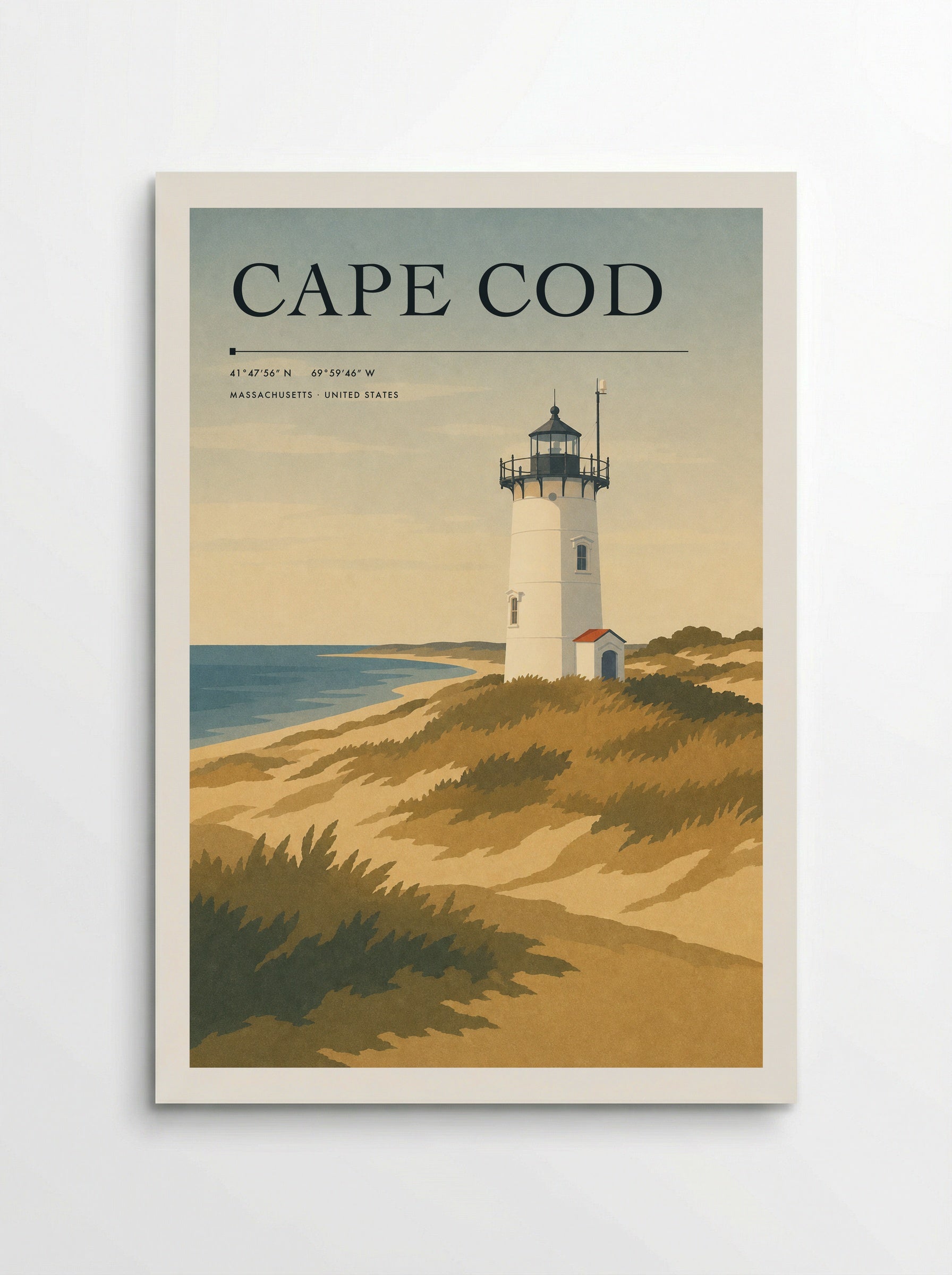 Cape Cod Travel Poster Artwork - Poster