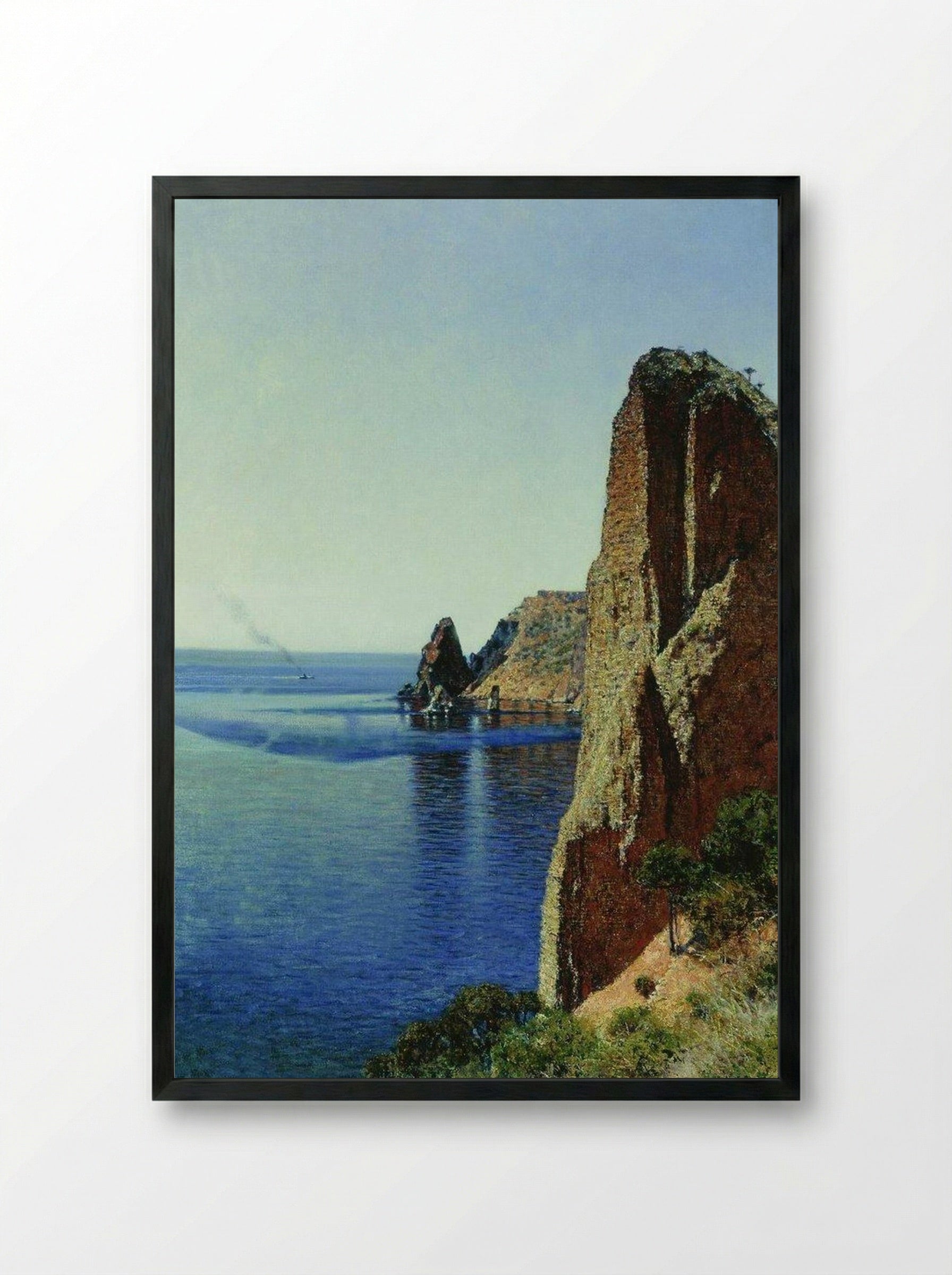 Cape Fiolent near Sevastopol - Vasily Vereshchagin - Framed Print Black