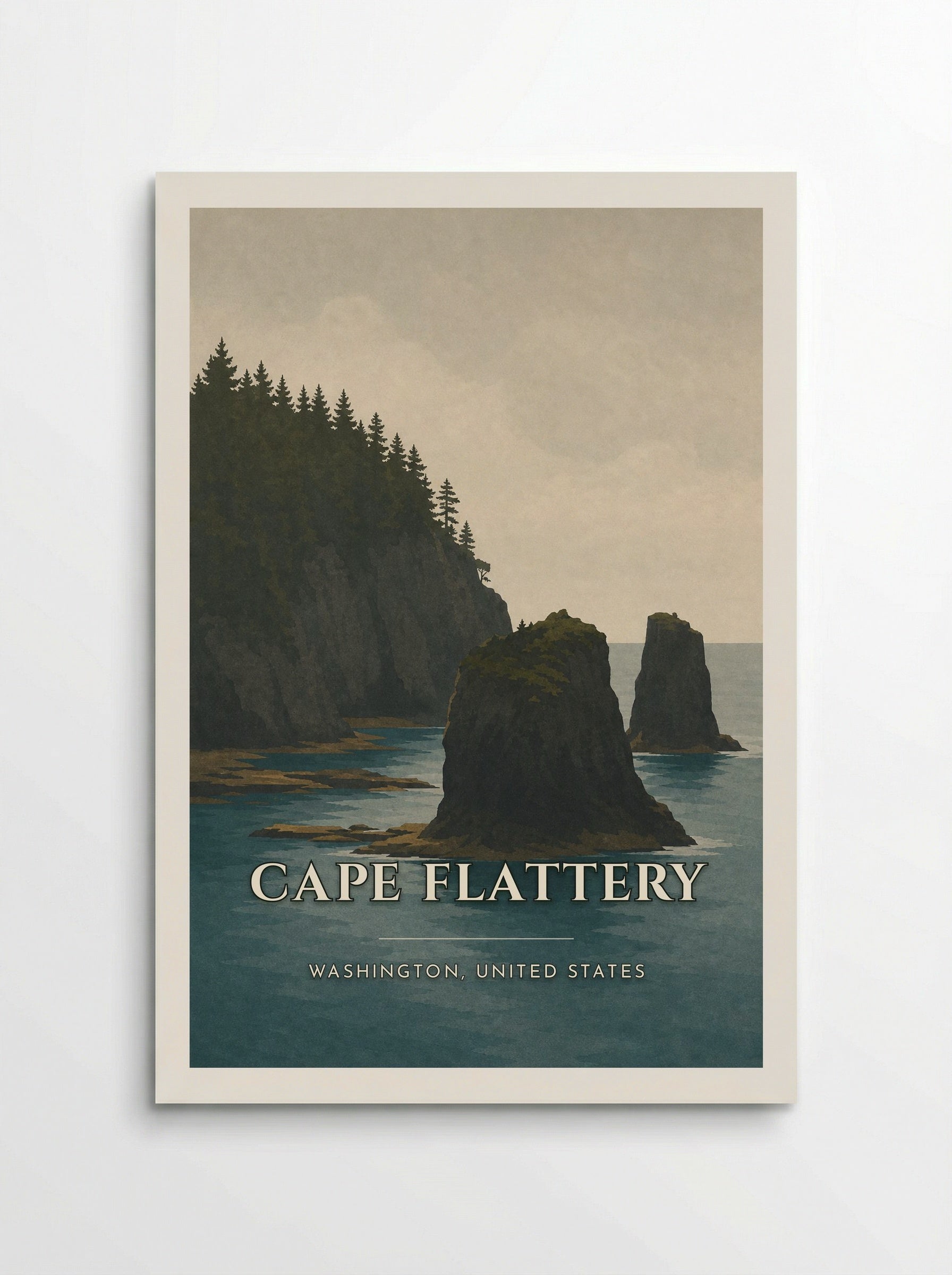 Cape Flattery Travel Poster Artwork - Poster