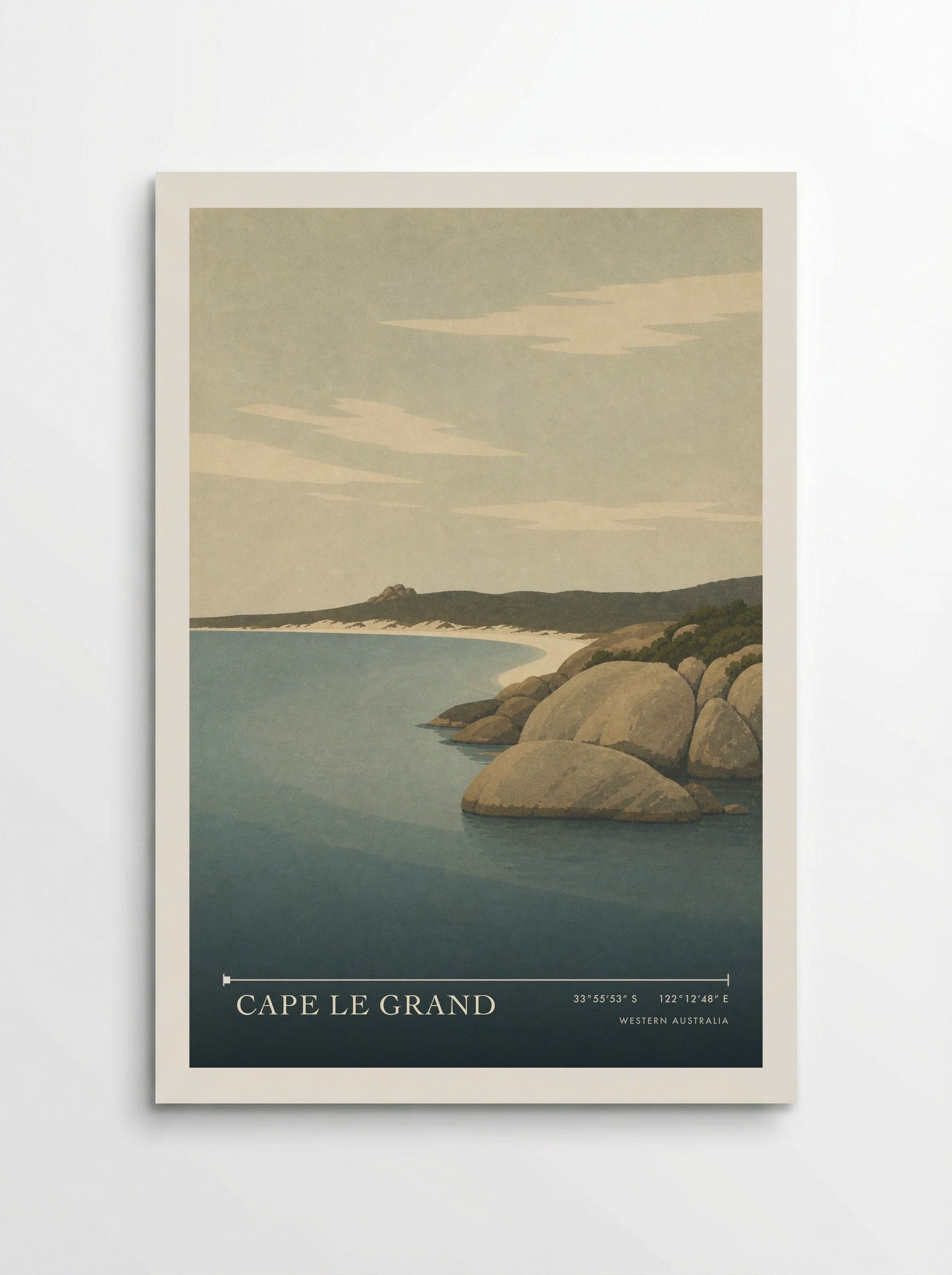 Cape Le Grand Travel Poster Artwork - Poster