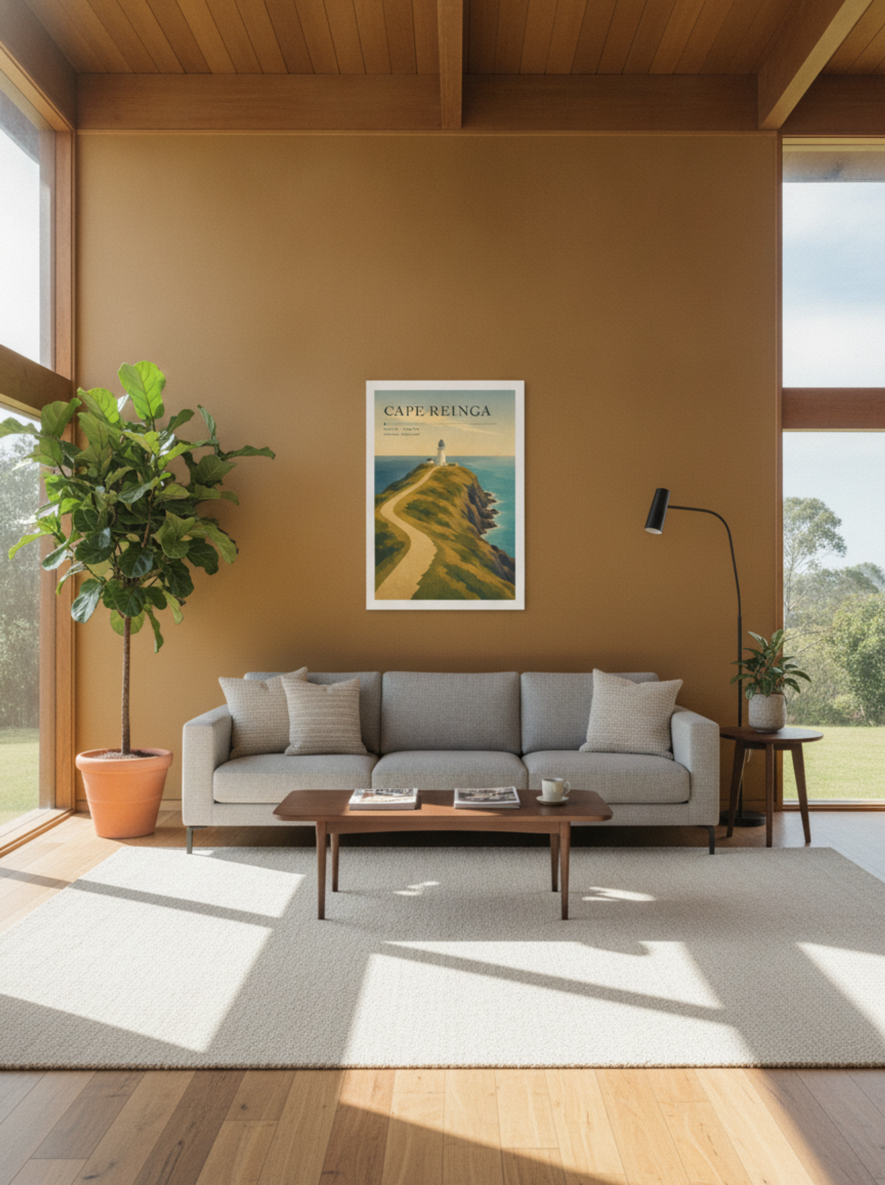Cape Reinga Travel Poster Artwork - Lifestyle