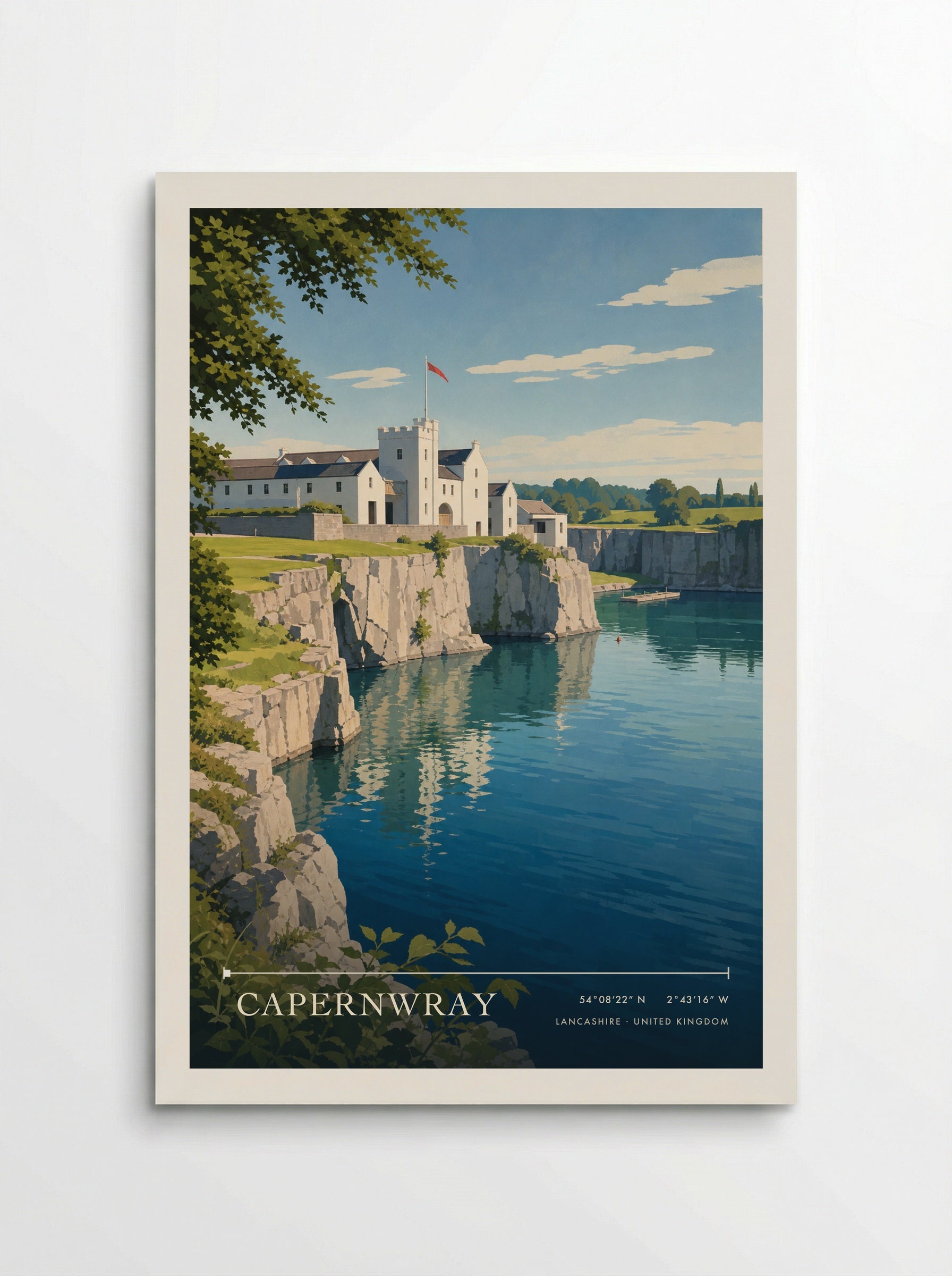 Capernwray Lancashire United Kingdom Travel Poster - Poster
