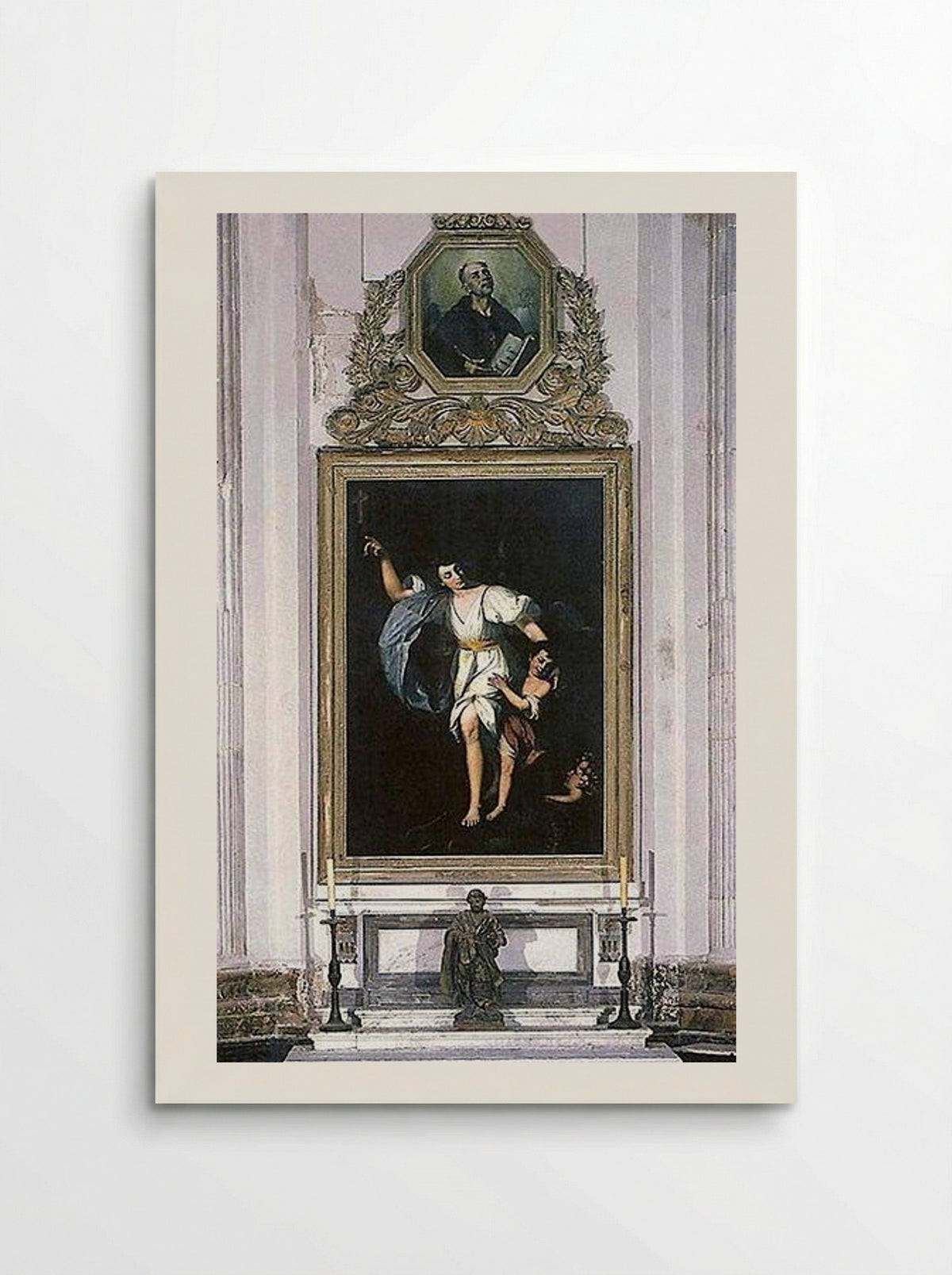 Capilla del Santo Ángel de la Guarda de la Iglesia Catedral de Cádiz - Joaquín Manuel Fernández Cruzado - Poster