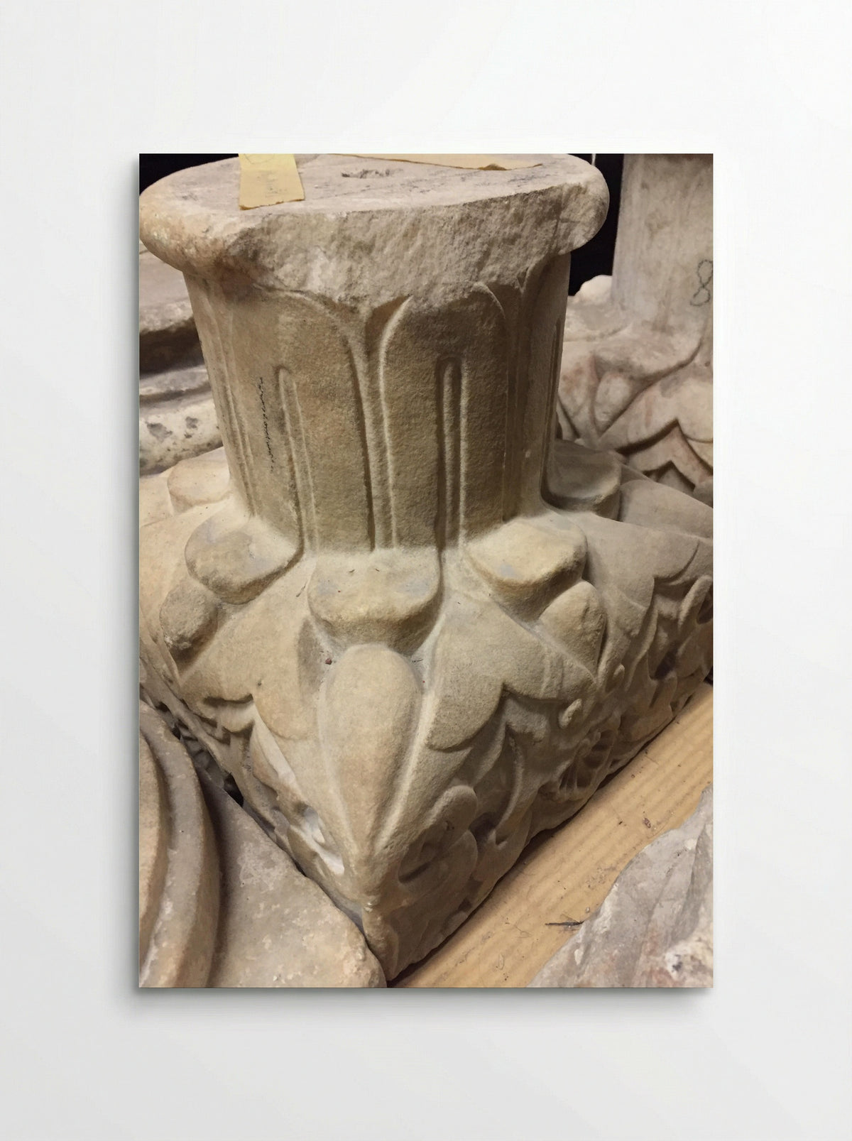 Capital and Bases of a Column - Fine Art Print - Poster