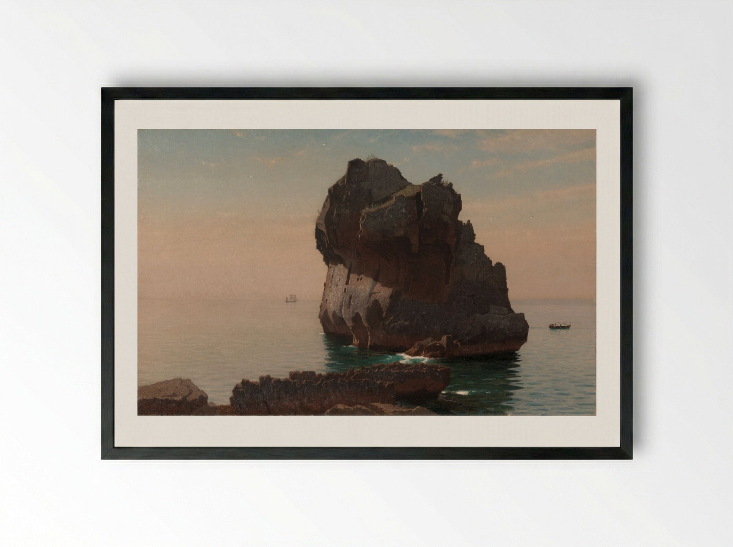 Capri - William Stanley Haseltine - Framed Print Black